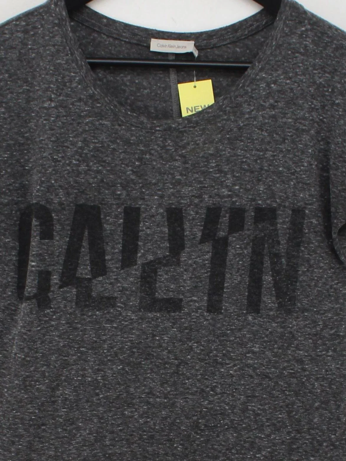 Calvin Klein Women's T-Shirt M Grey Polyester with Cotton Basic - Image 3