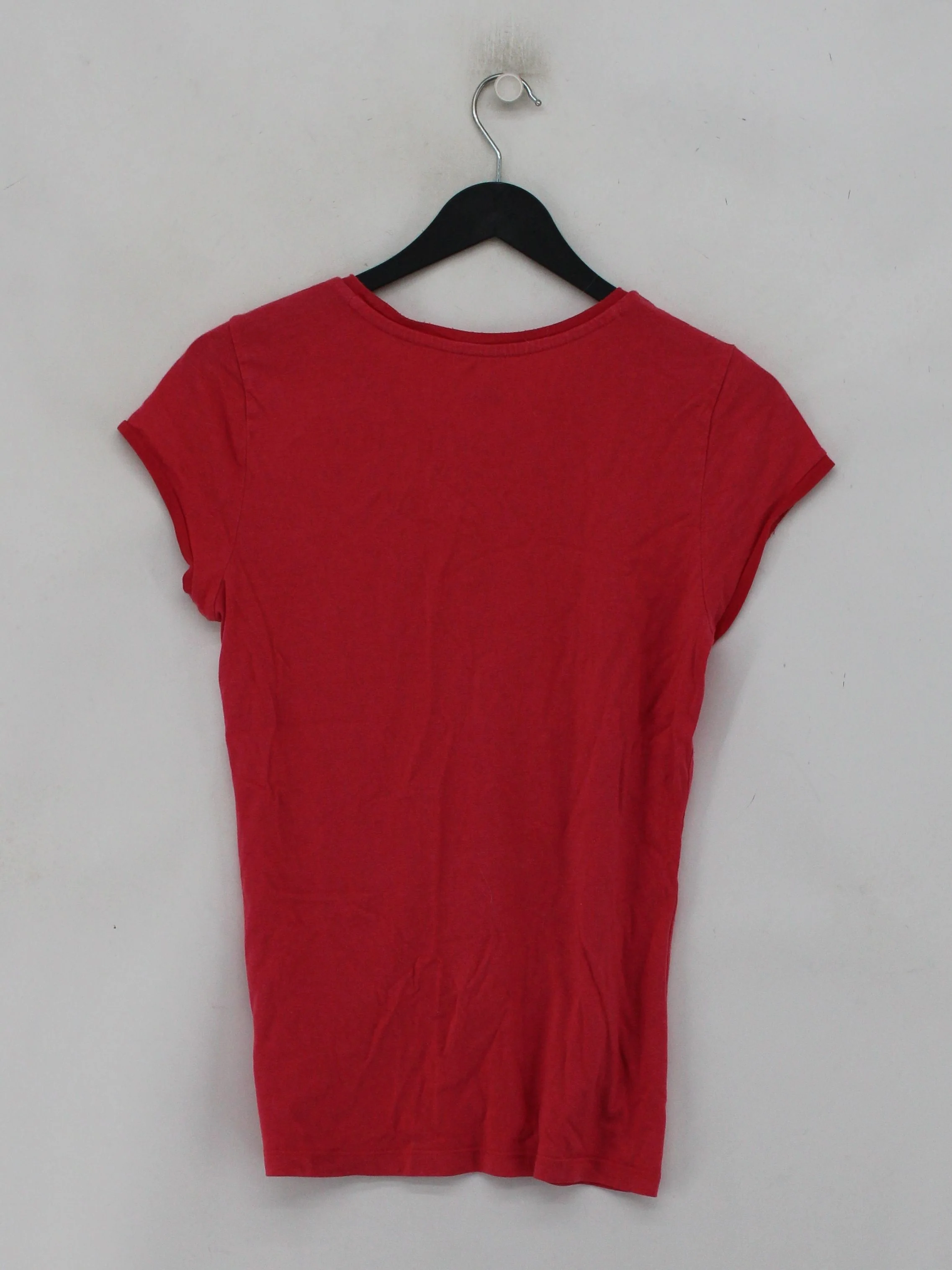 Calvin Klein Women's T-Shirt M Red Cotton with Viscose Basic - Image 2