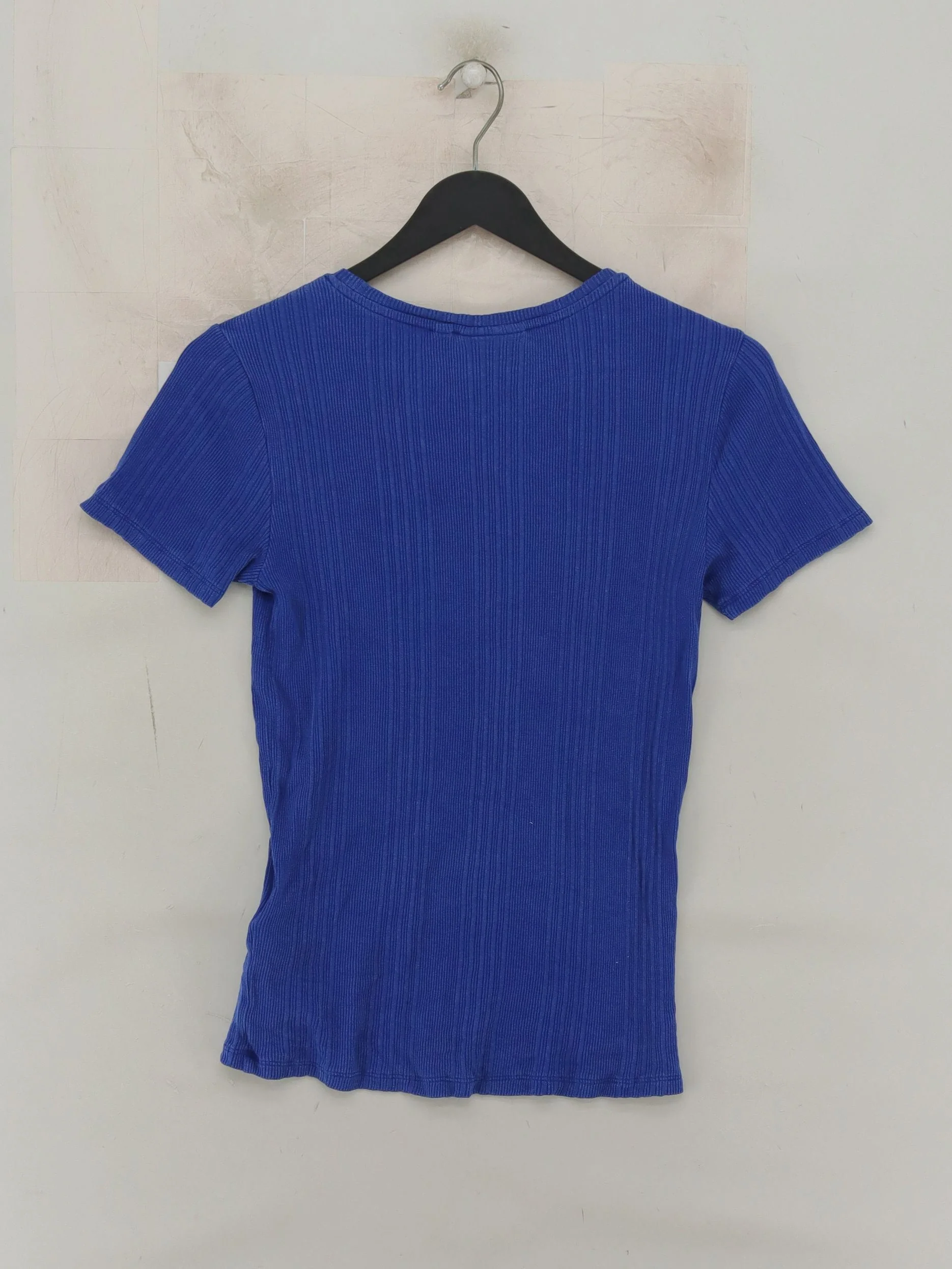 Calvin Klein Women's T-Shirt S Blue Lyocell Modal with Elastane Basic - Image 2
