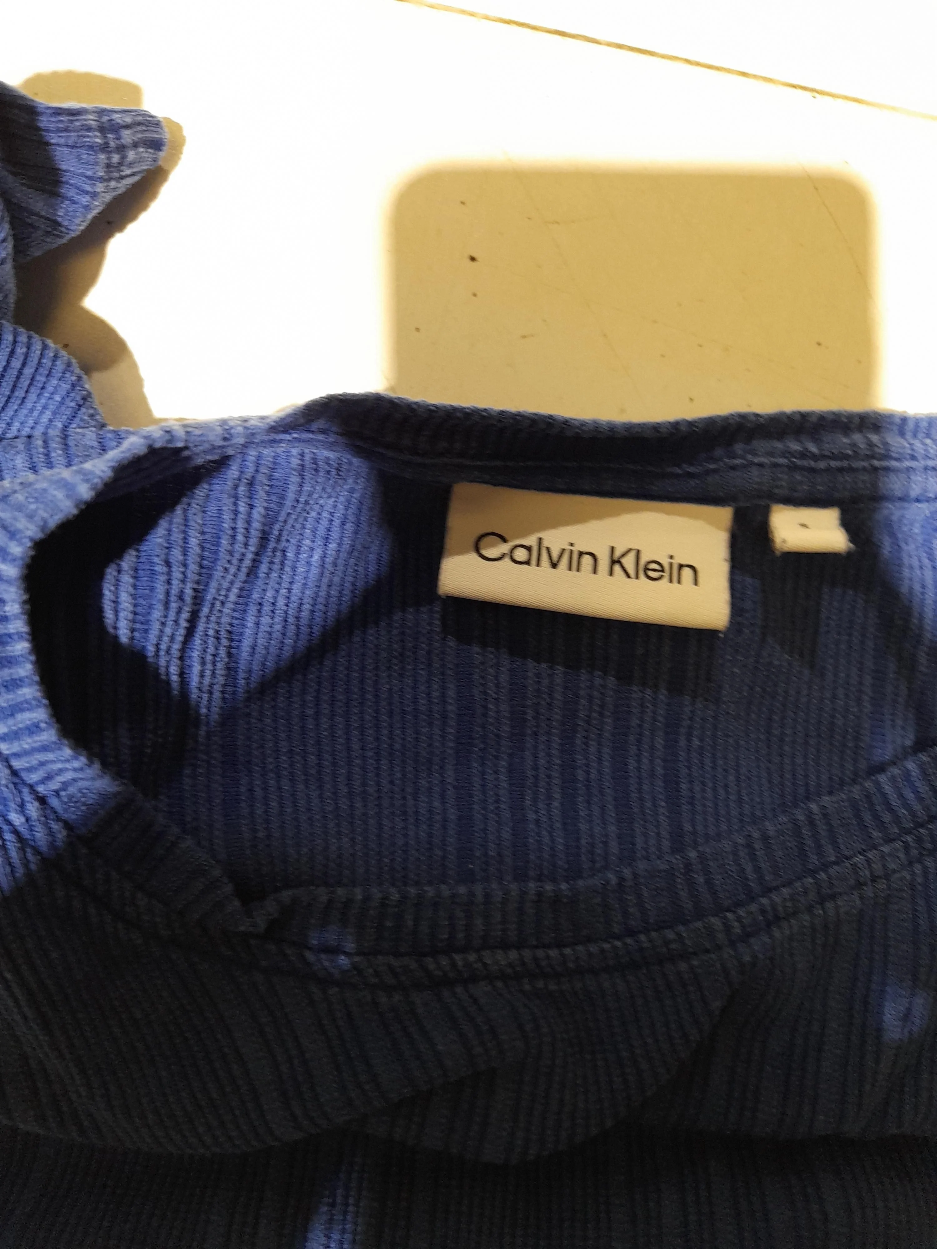 Calvin Klein Women's T-Shirt S Blue Lyocell Modal with Elastane Basic - Image 6