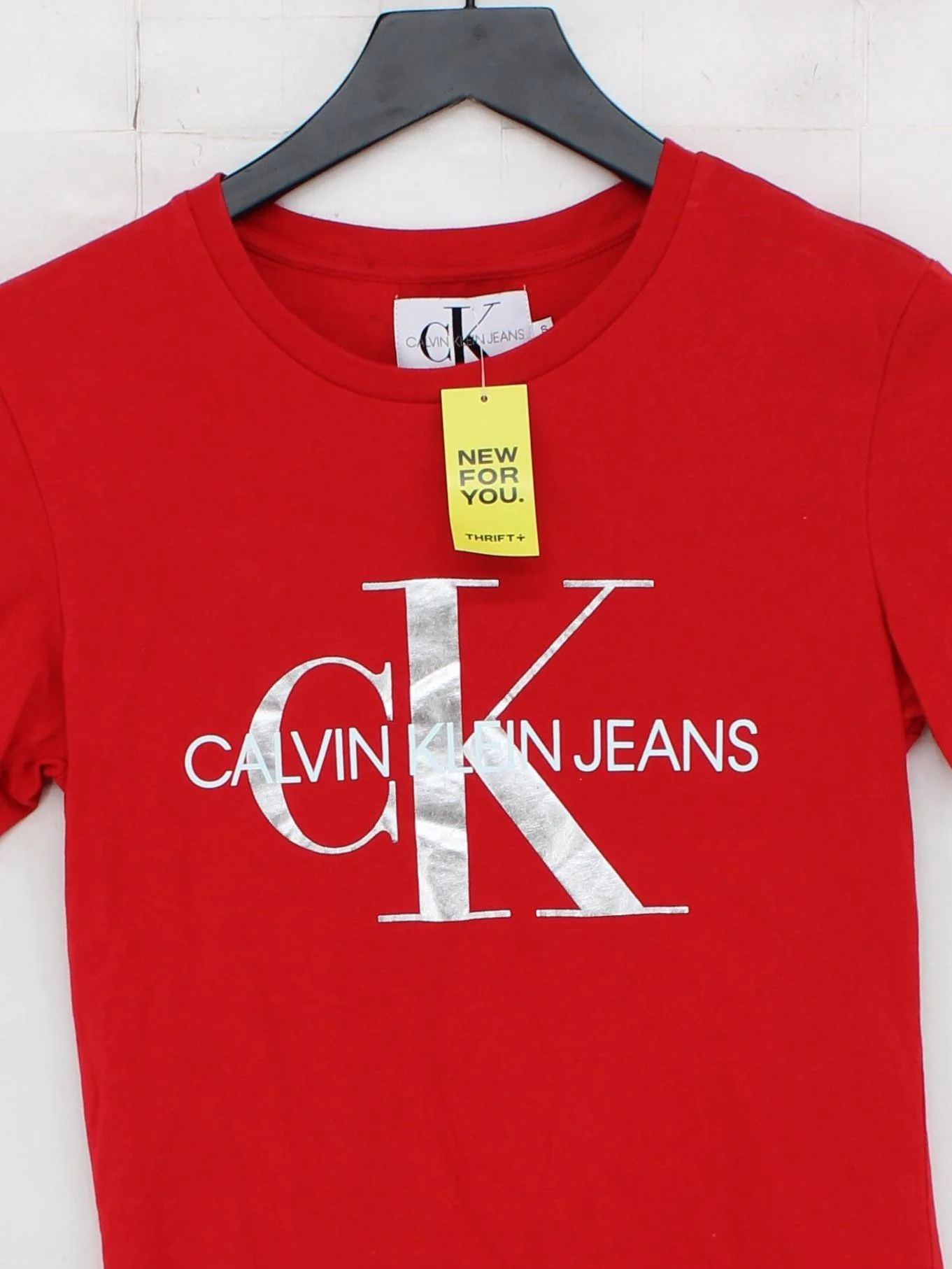 Calvin Klein Women's T-Shirt S Red 100% Cotton Basic - Image 3