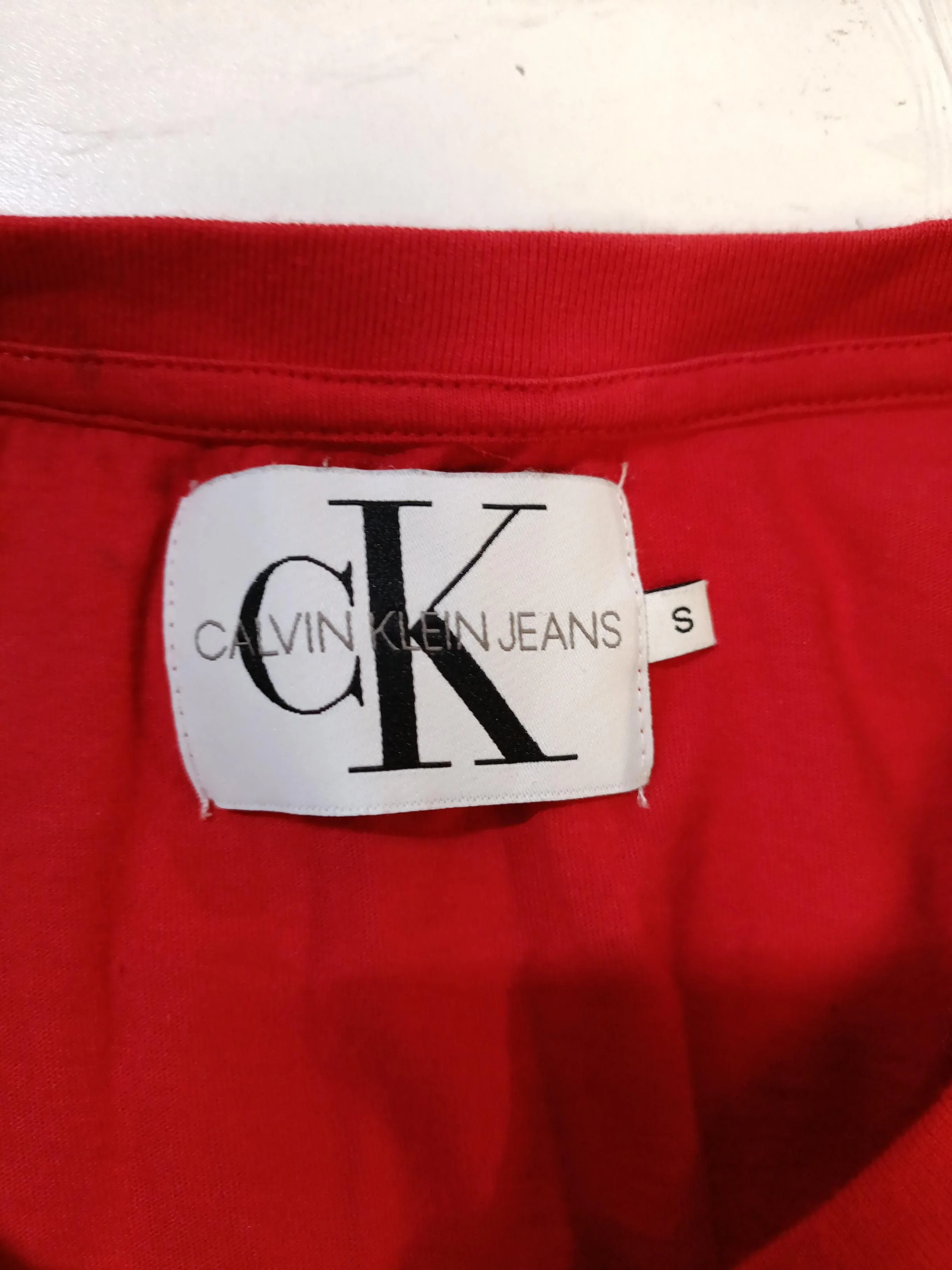 Calvin Klein Women's T-Shirt S Red 100% Cotton Basic - Image 6