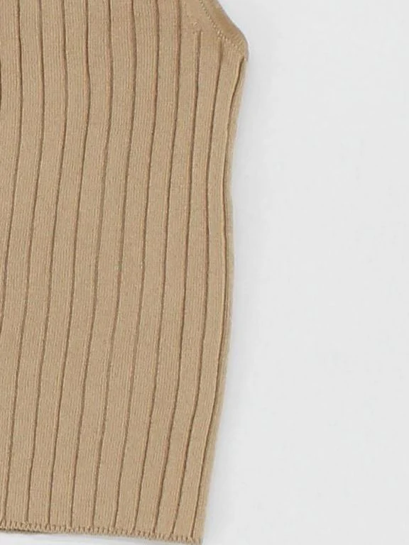 Calvin Klein Women's T-Shirt S Tan Viscose with Other Basic - Image 4