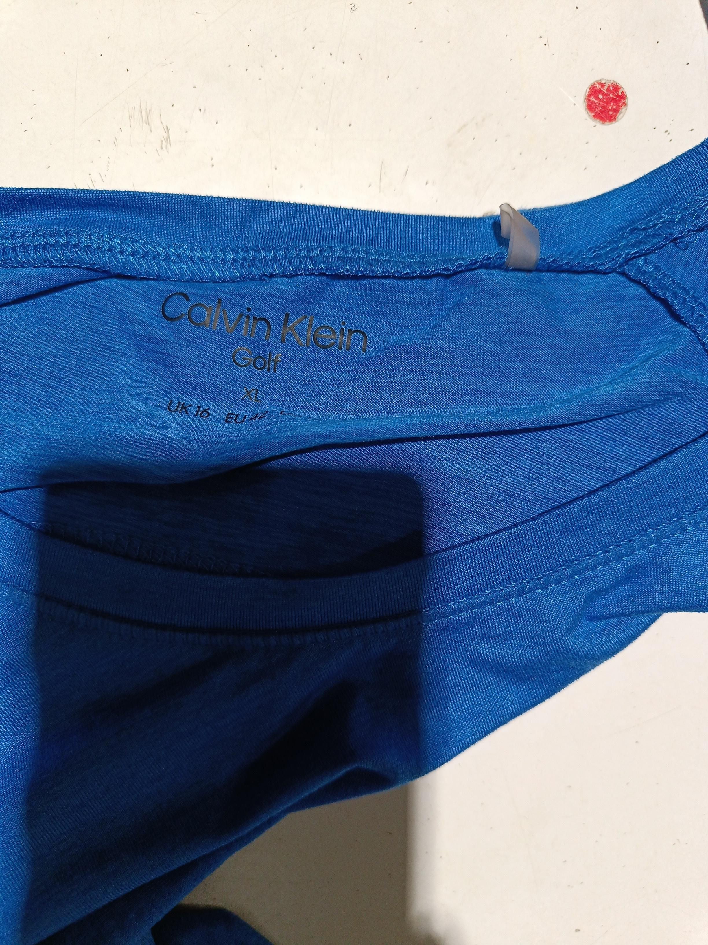 Calvin Klein Women's T-Shirt XL Blue Polyester with Elastane Basic - Image 5