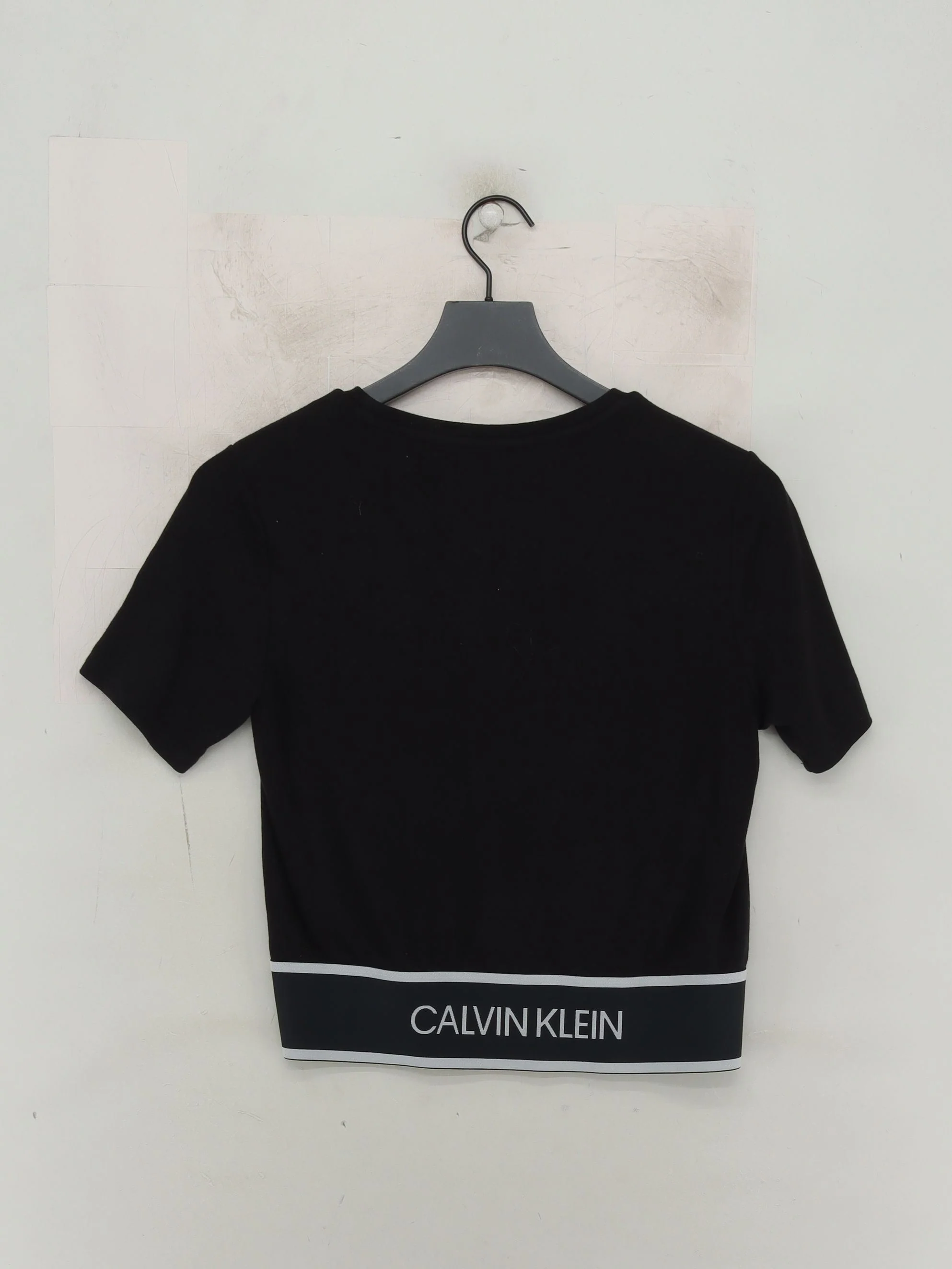 Calvin Klein Women's T-Shirt XS Black Viscose with Elastane Basic - Image 2