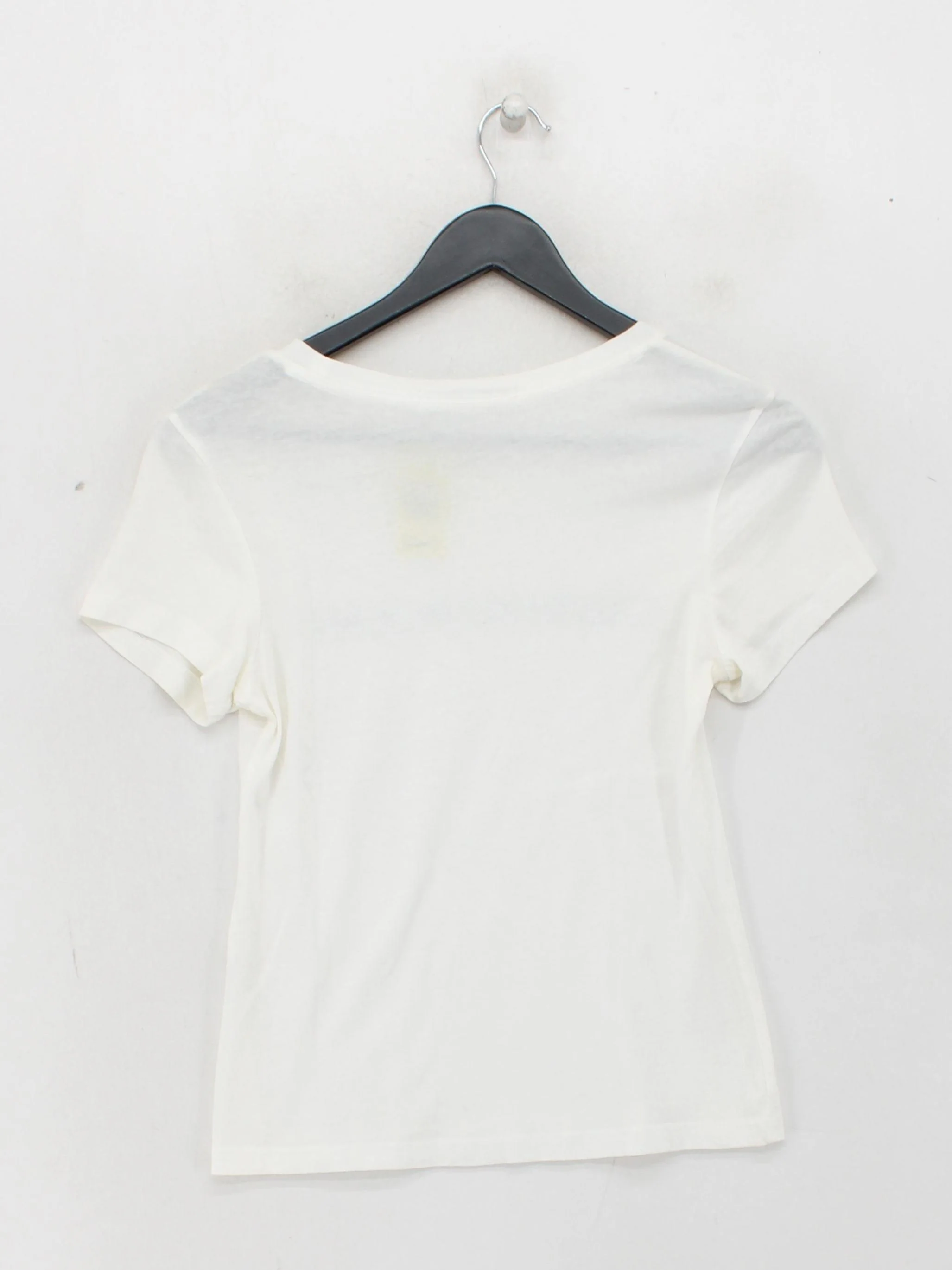 Calvin Klein Women's T-Shirt XS White 100% Other Short Sleeve Round Neck Basic - Image 2