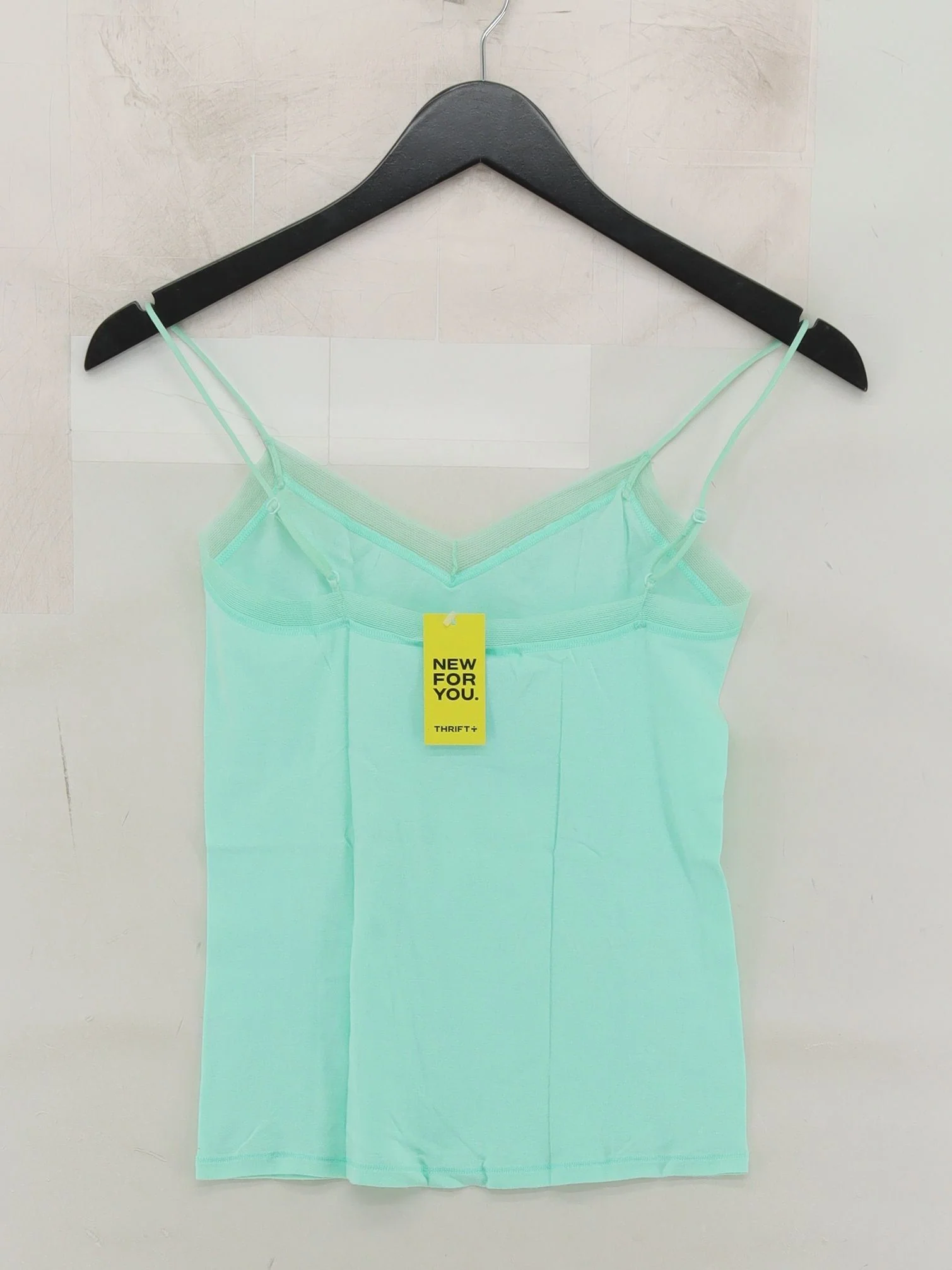 Calvin Klein Women's Top M Green 100% Cotton Sleeveless V-Neck Basic - Image 2