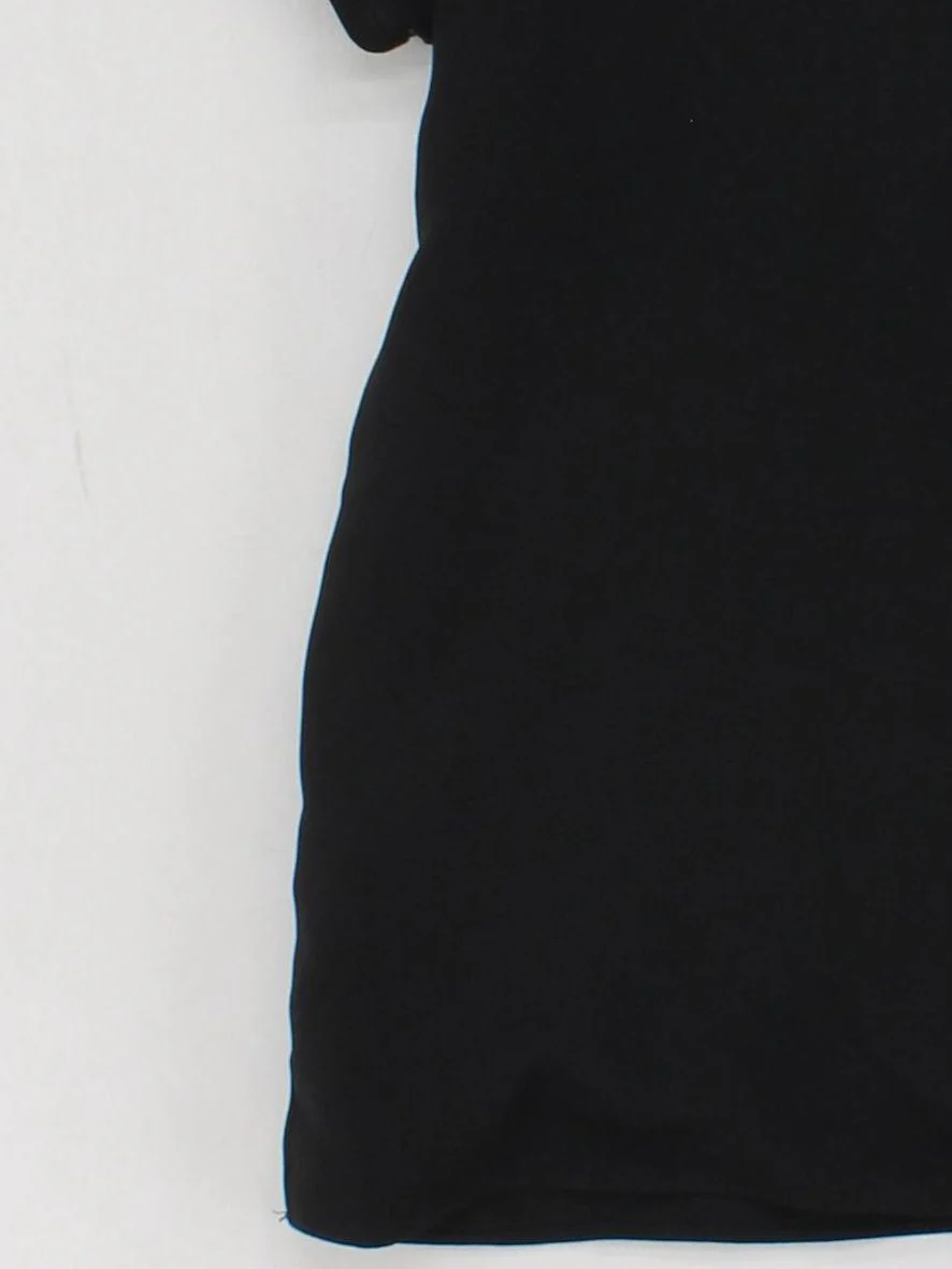 Calvin Klein Women's Top S Black 100% Polyester Short Sleeve Round Neck Basic - Image 4