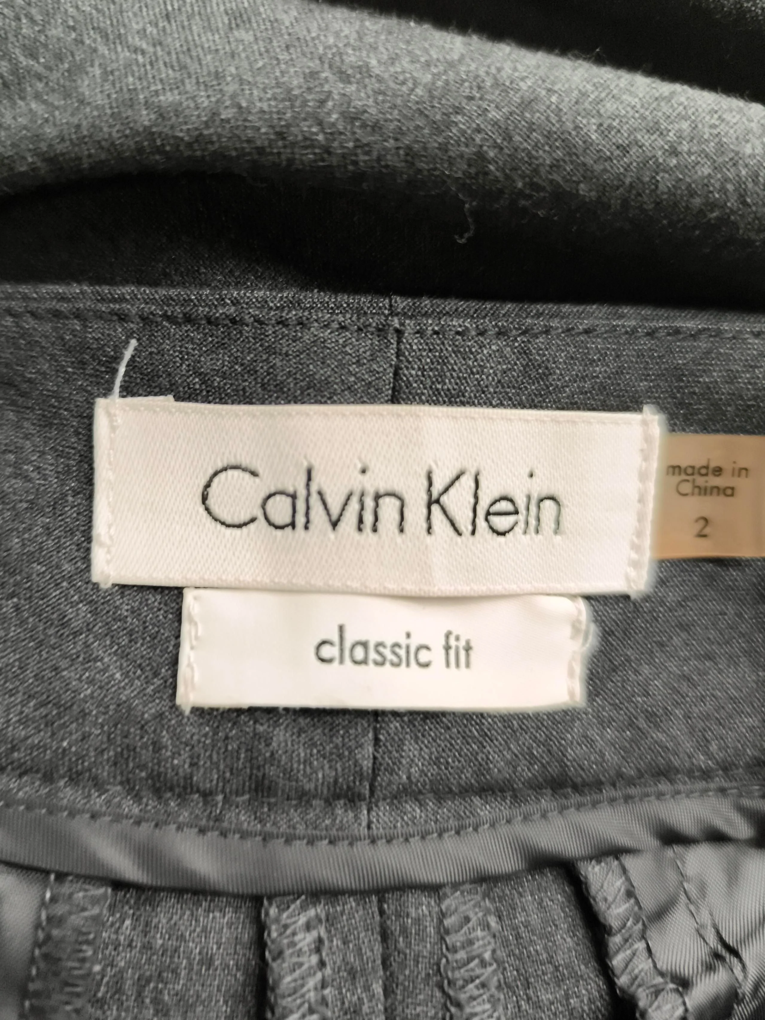 Calvin Klein Women's Trousers UK 6 Grey Polyester with Rayon, Spandex Chino - Image 6