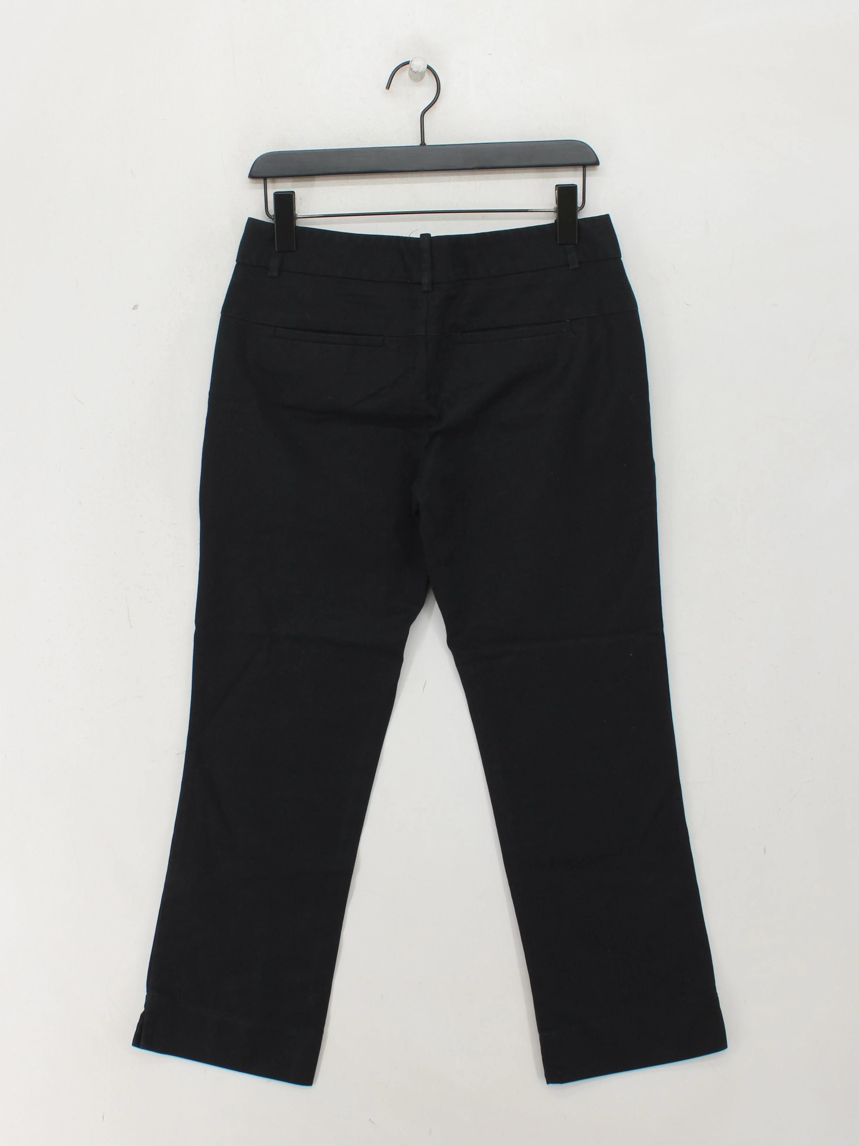 Calvin Klein Women's Trousers W 32 in Black Cotton with Elastane Straight Chino - Image 2