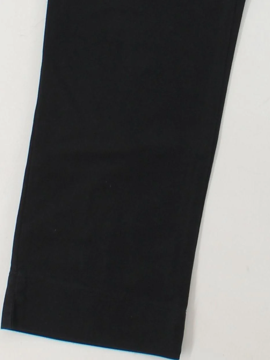 Calvin Klein Women's Trousers W 32 in Black Cotton with Elastane Straight Chino - Image 4