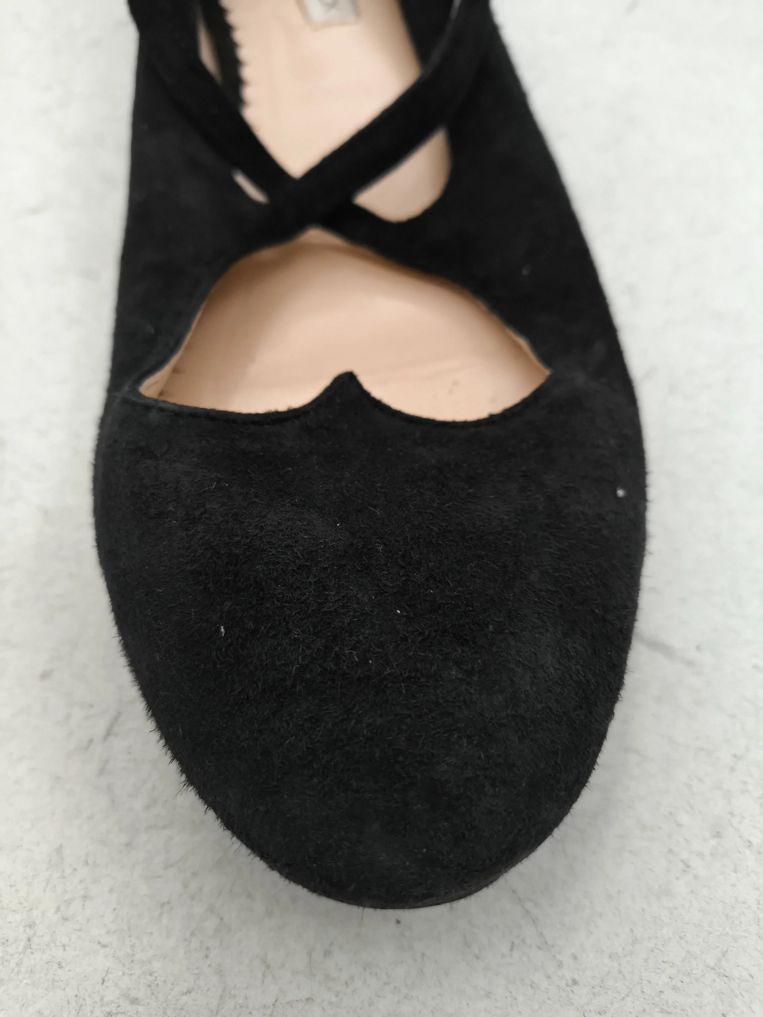 Camilla Elphick Women's Flat Shoes UK 6.5 Black 100% Suede Mary Jane - Image 8