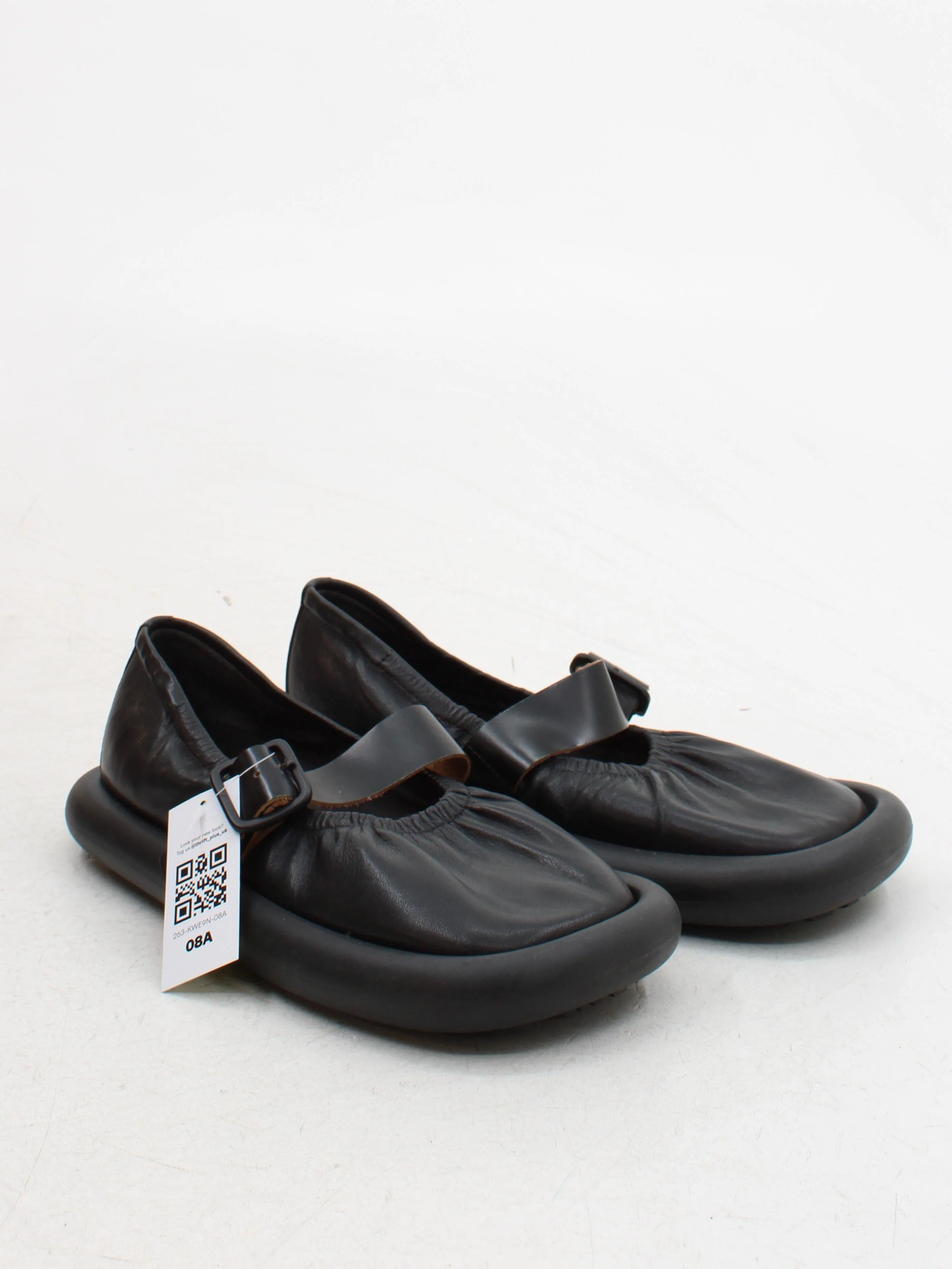 Camper Women's Flat Shoes UK 6.5 Black 100% Leather Mary Jane - Image 4