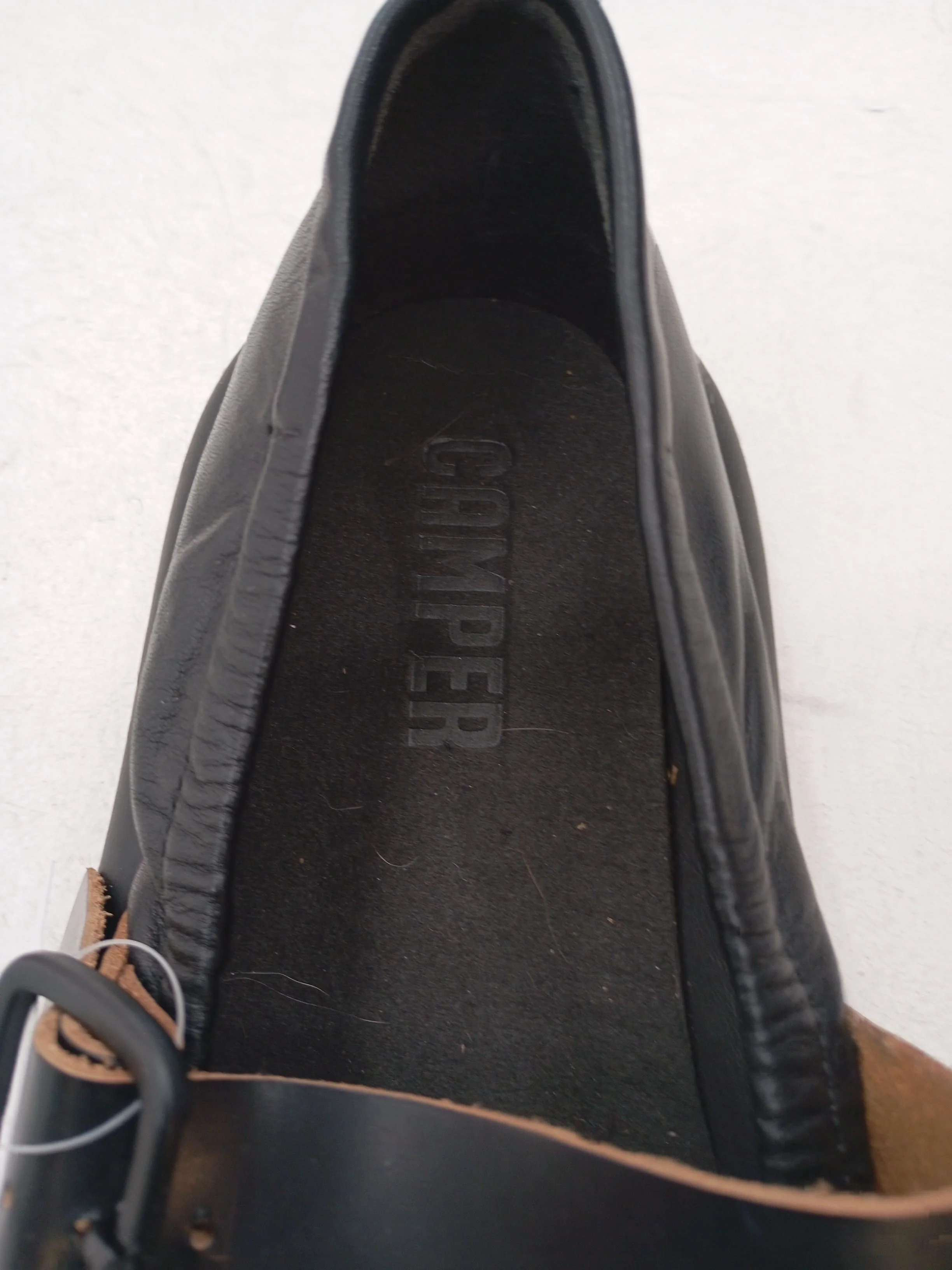 Camper Women's Flat Shoes UK 6.5 Black 100% Leather Mary Jane - Image 6
