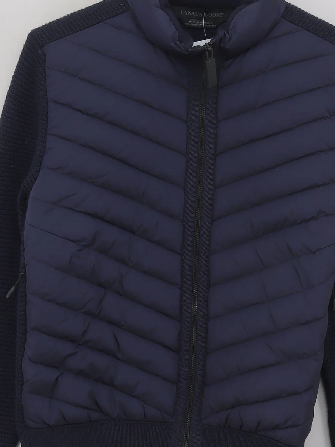 Canada Goose Women's Coat L Blue Wool with Nylon, Other Quilted - Image 3