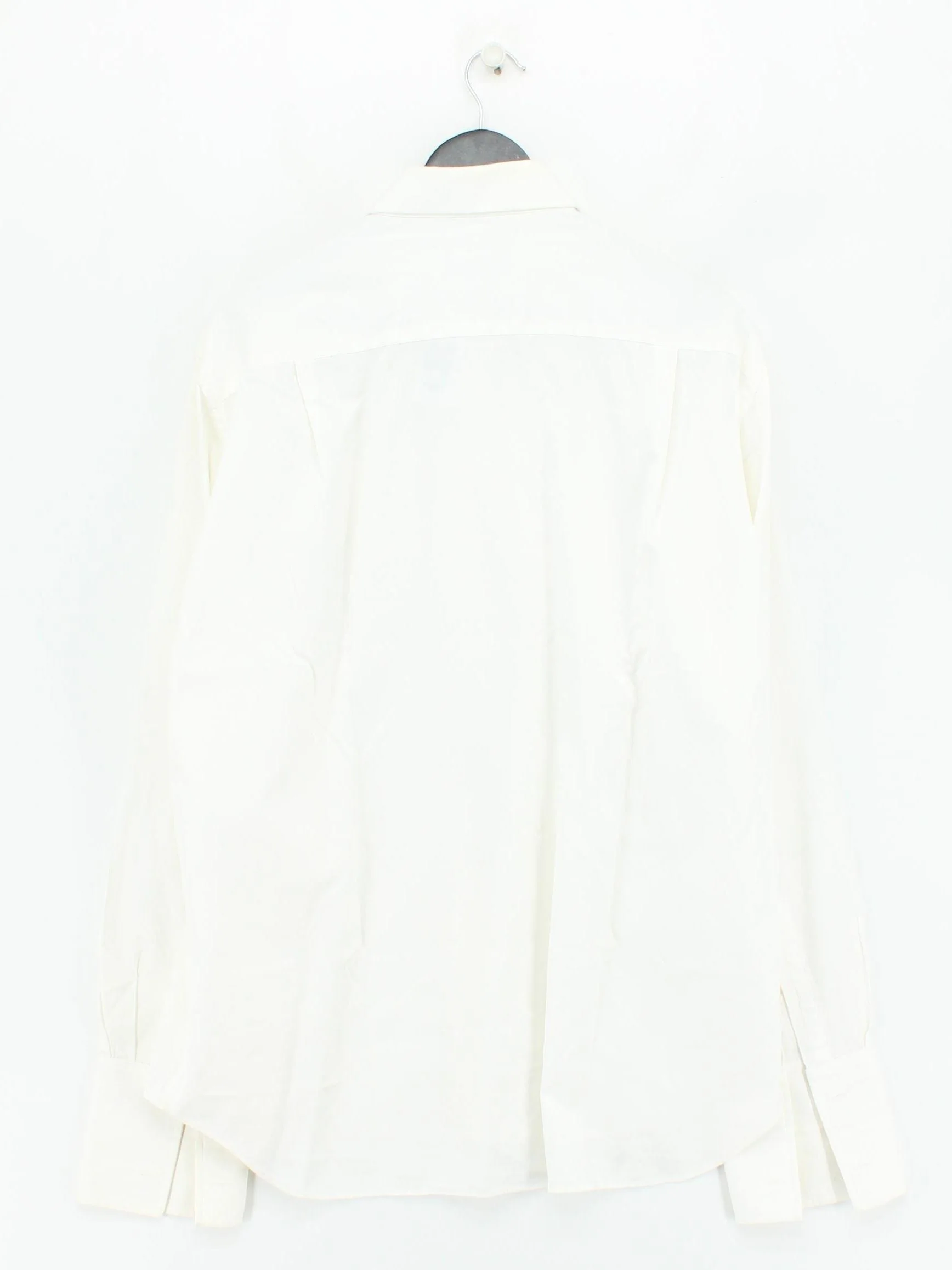 Canali Men's Shirt Chest: 44 in White 100% Cotton Basic - Image 2
