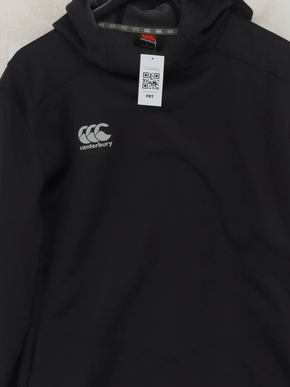 Canterbury Men's Hoodie L Black 100% Polyester Pullover - Image 3