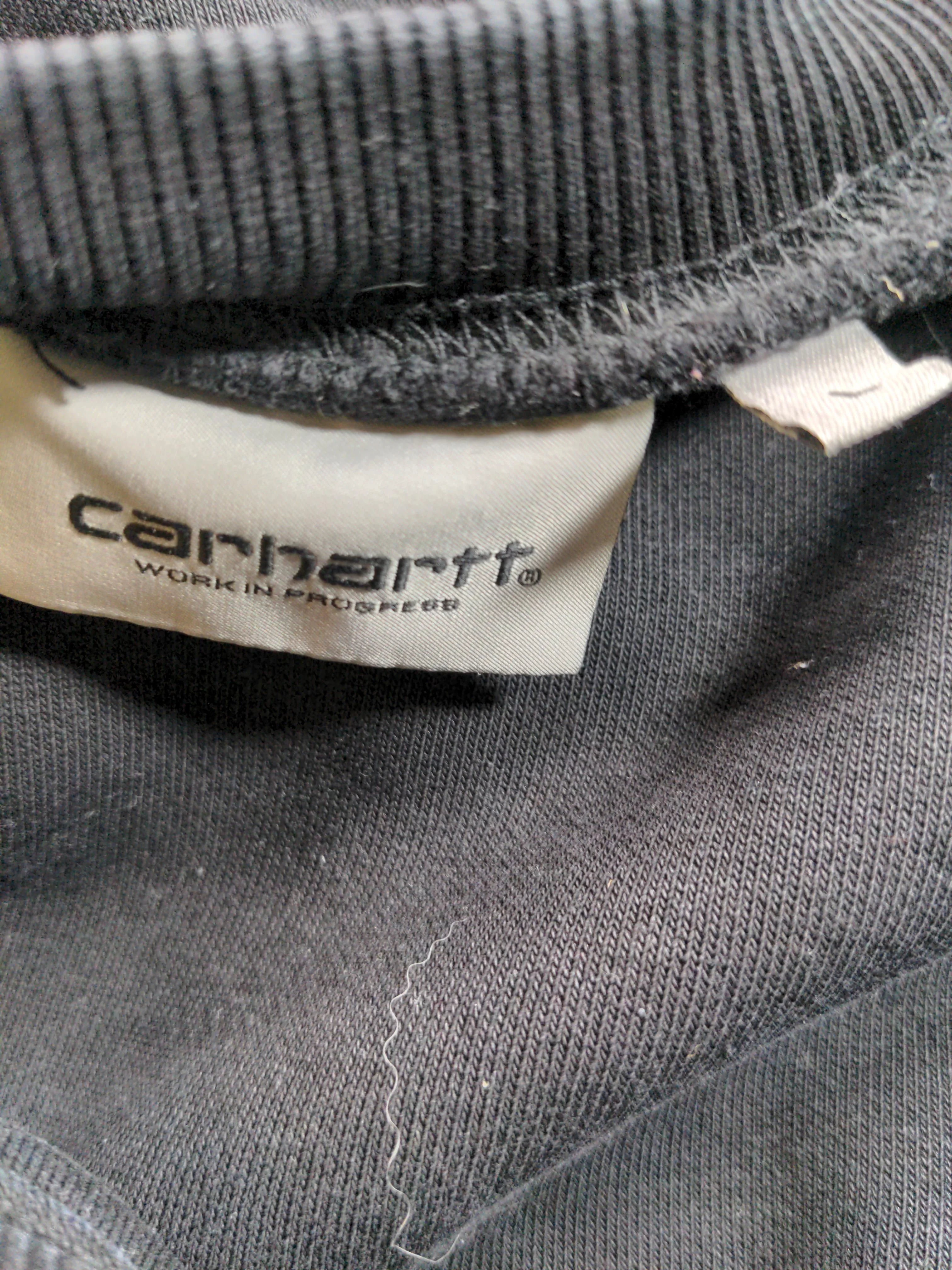 Carhartt Men's Hoodie L Black Cotton with Polyester, Elastane Pullover - Image 5