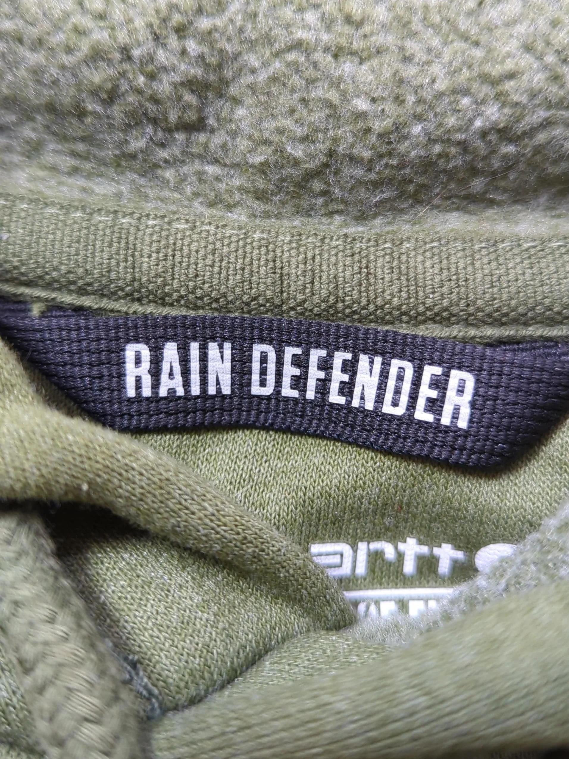 Carhartt Men's Hoodie M Green Graphic Cotton with Polyester Pullover - Image 6