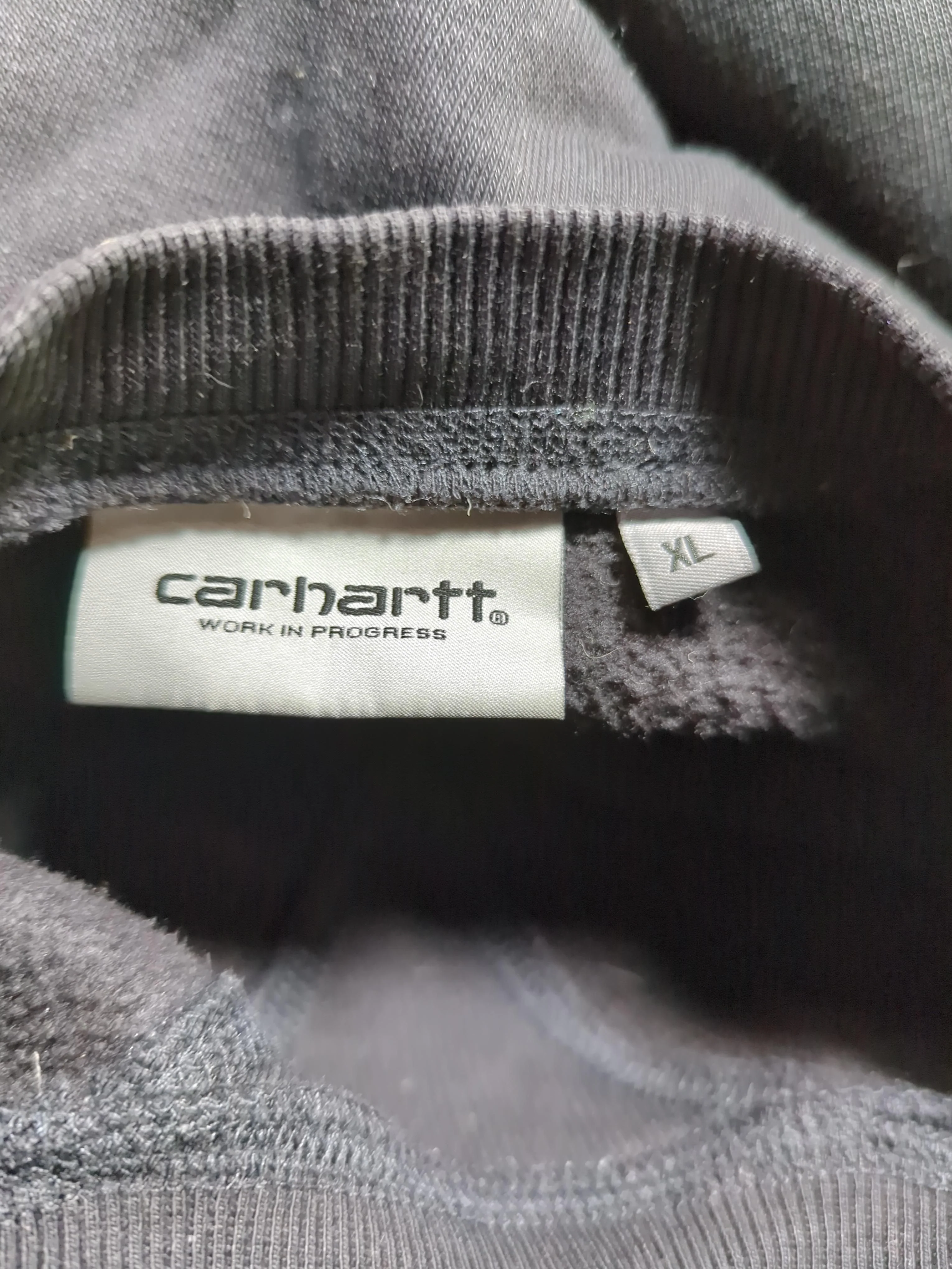 Carhartt Men's Hoodie XL Black Cotton with Polyester, Elastane Pullover - Image 10
