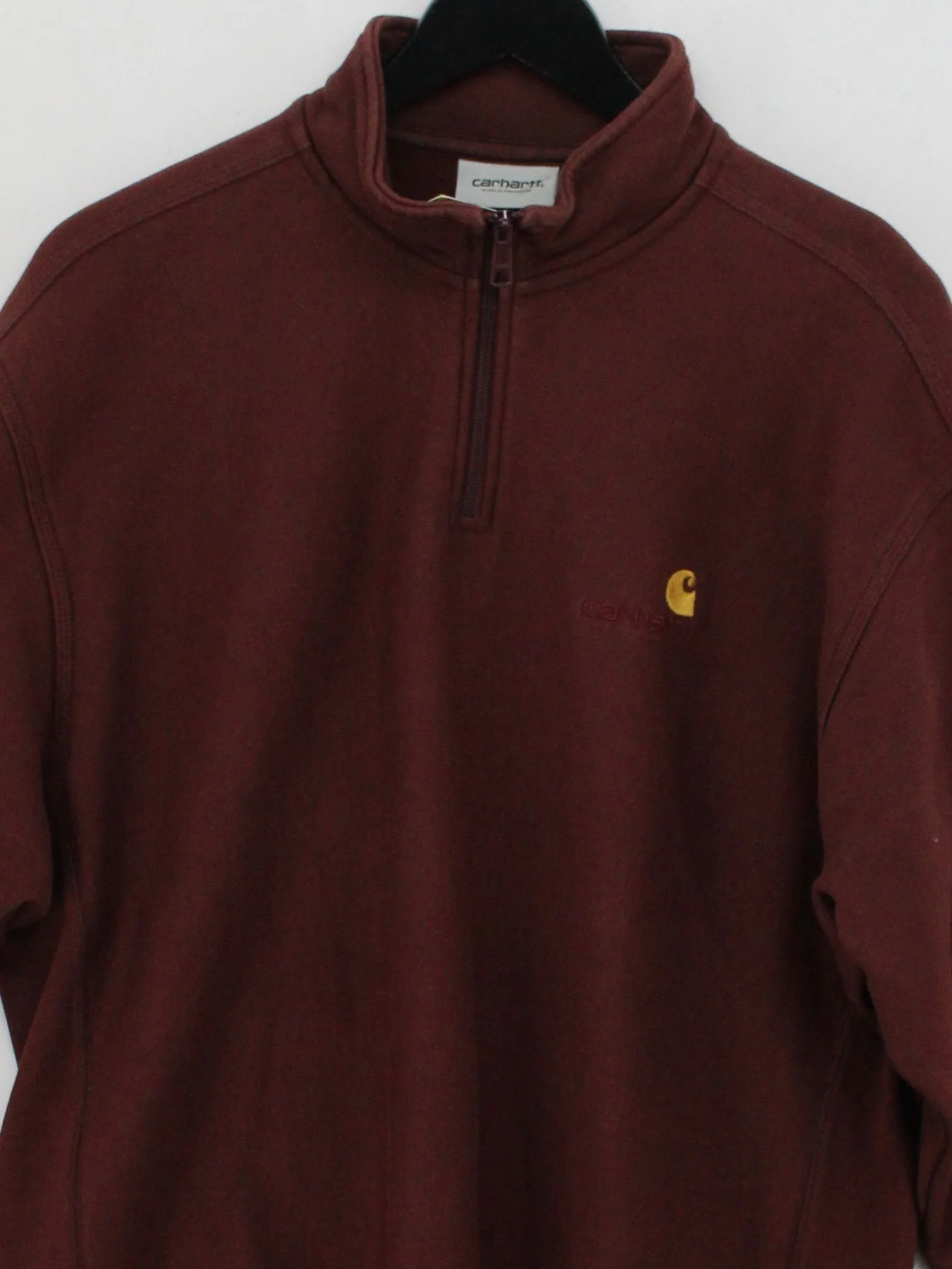 Carhartt Men's Hoodie XXL Brown Cotton with Polyester, Elastane Pullover - Image 3