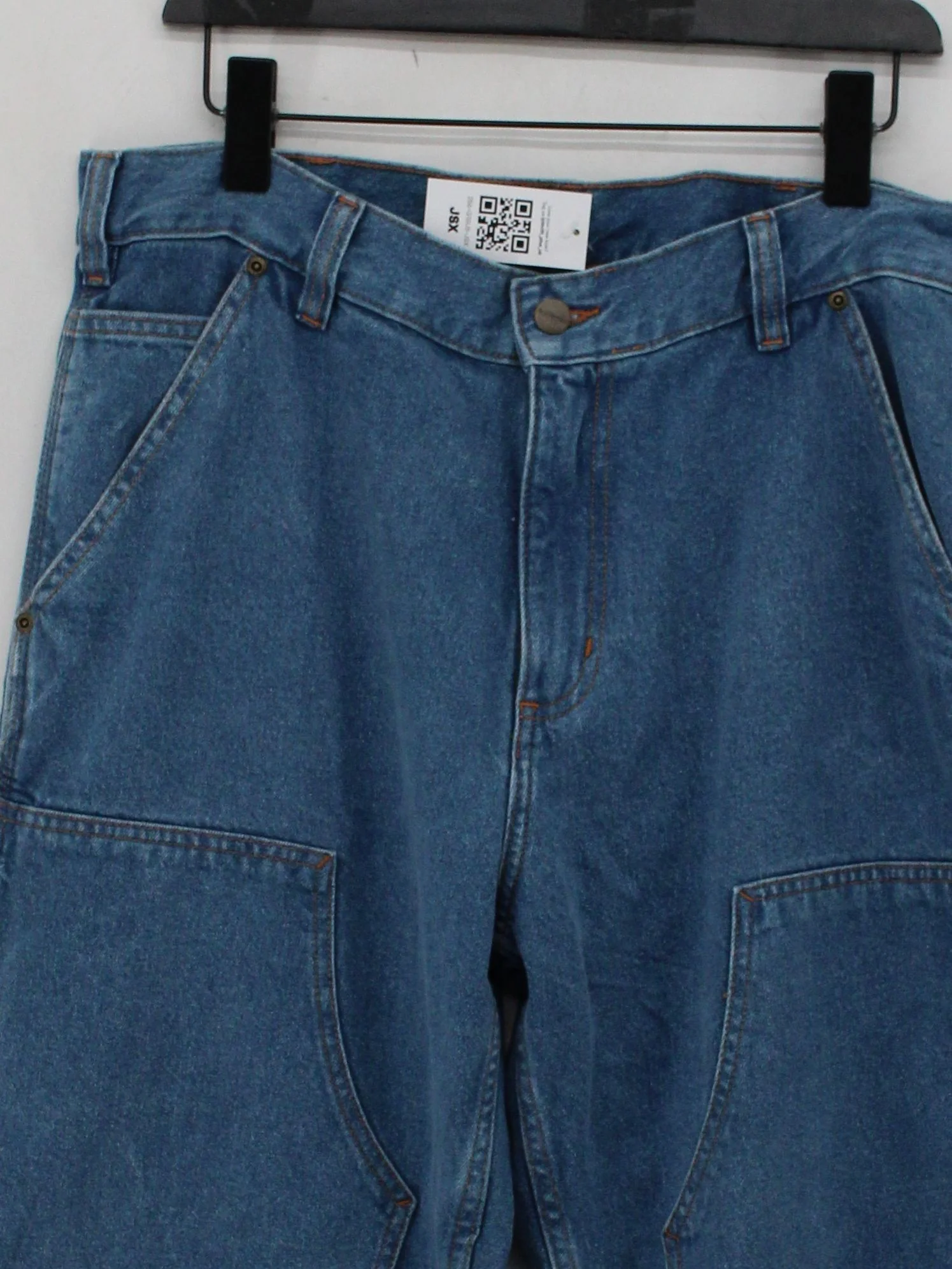 Carhartt Men's Jeans L Blue 100% Cotton Wide-Leg - Image 3