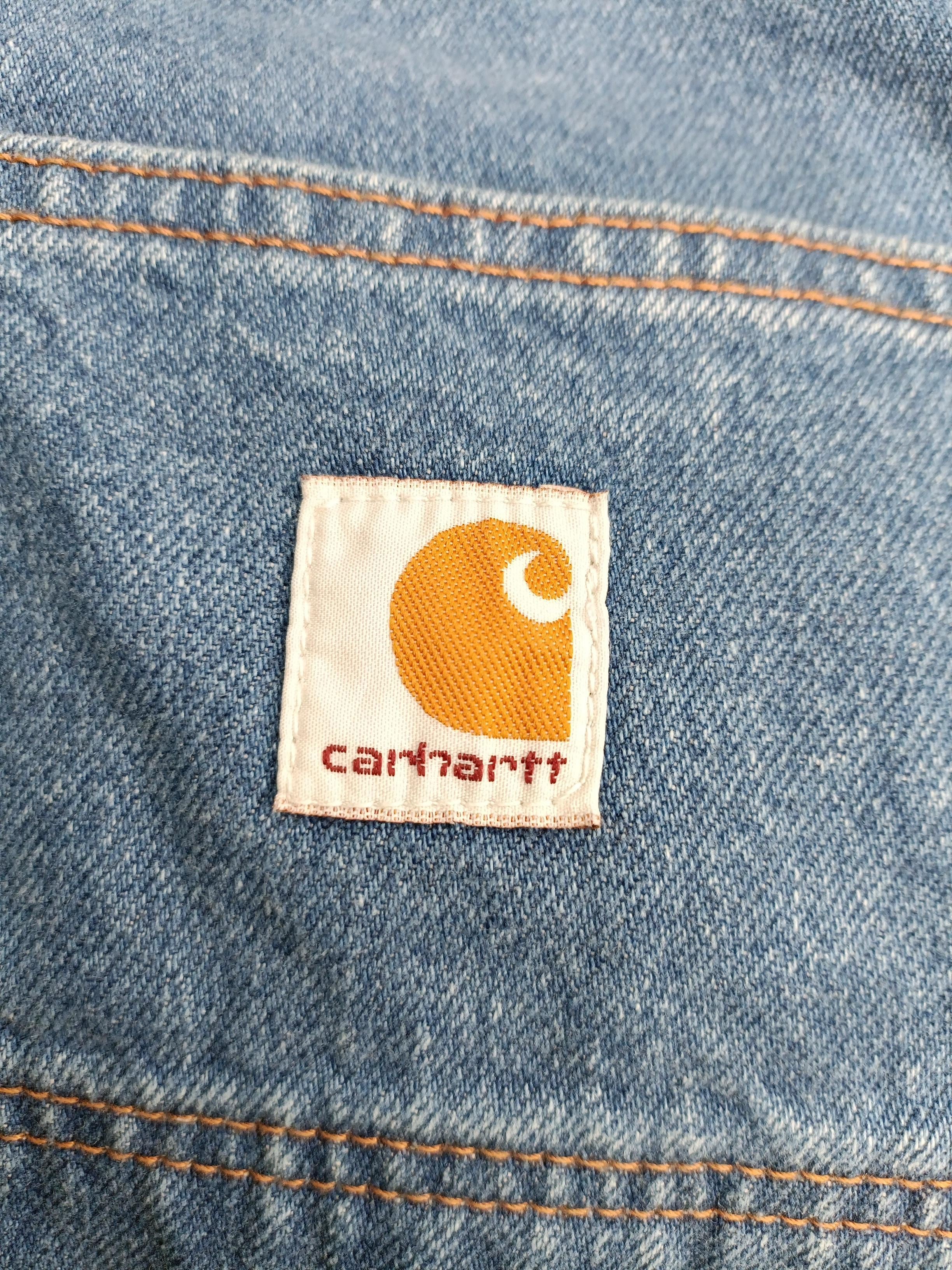 Carhartt Men's Jeans L Blue 100% Cotton Wide-Leg - Image 5