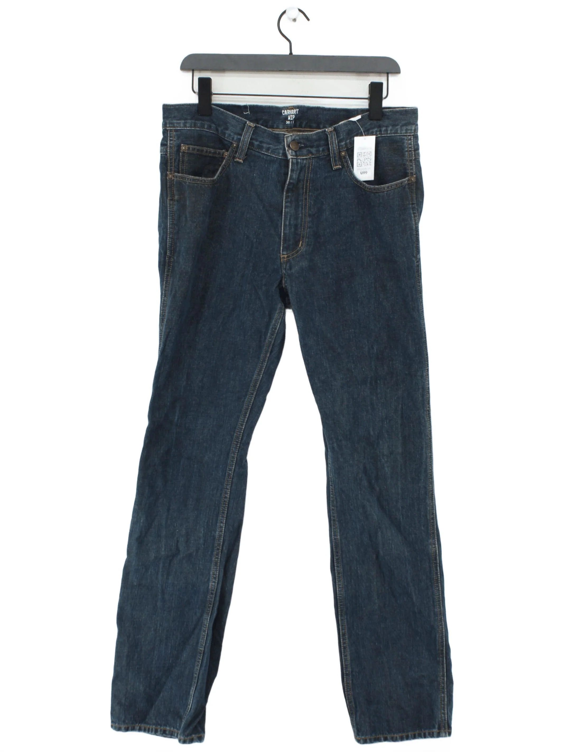 Carhartt Men's Jeans W 30 in; L 32 in Blue Cotton with Polyester Straight