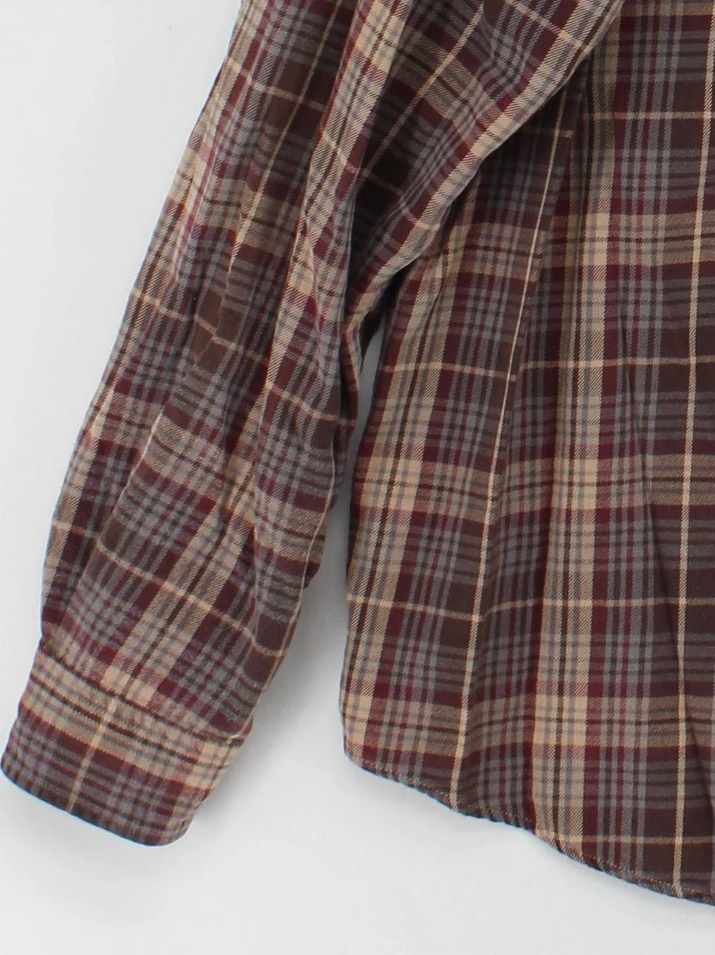 Carhartt Men's Shirt L Brown Checkered 100% Cotton Basic - Image 4