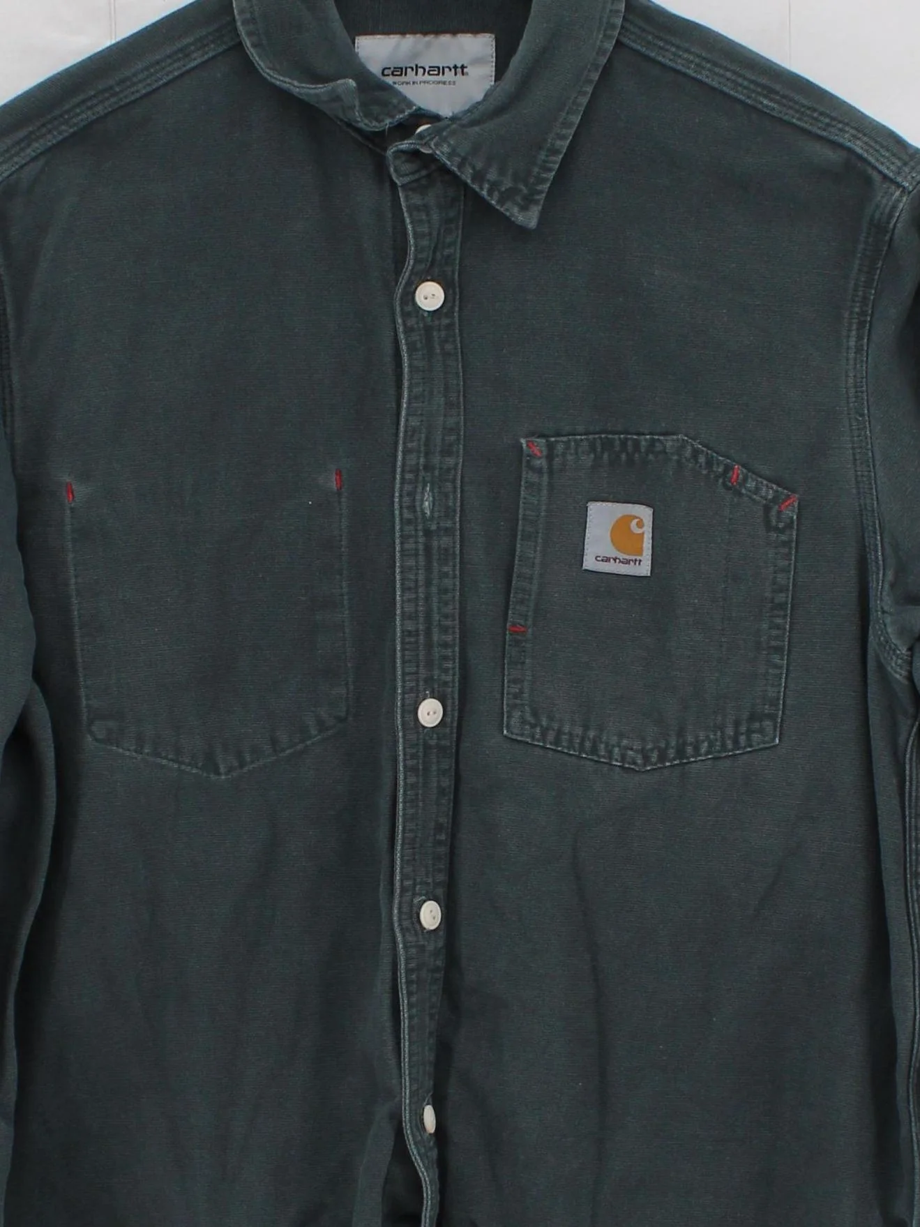Carhartt Men's Shirt M Green 100% Cotton Basic - Image 3