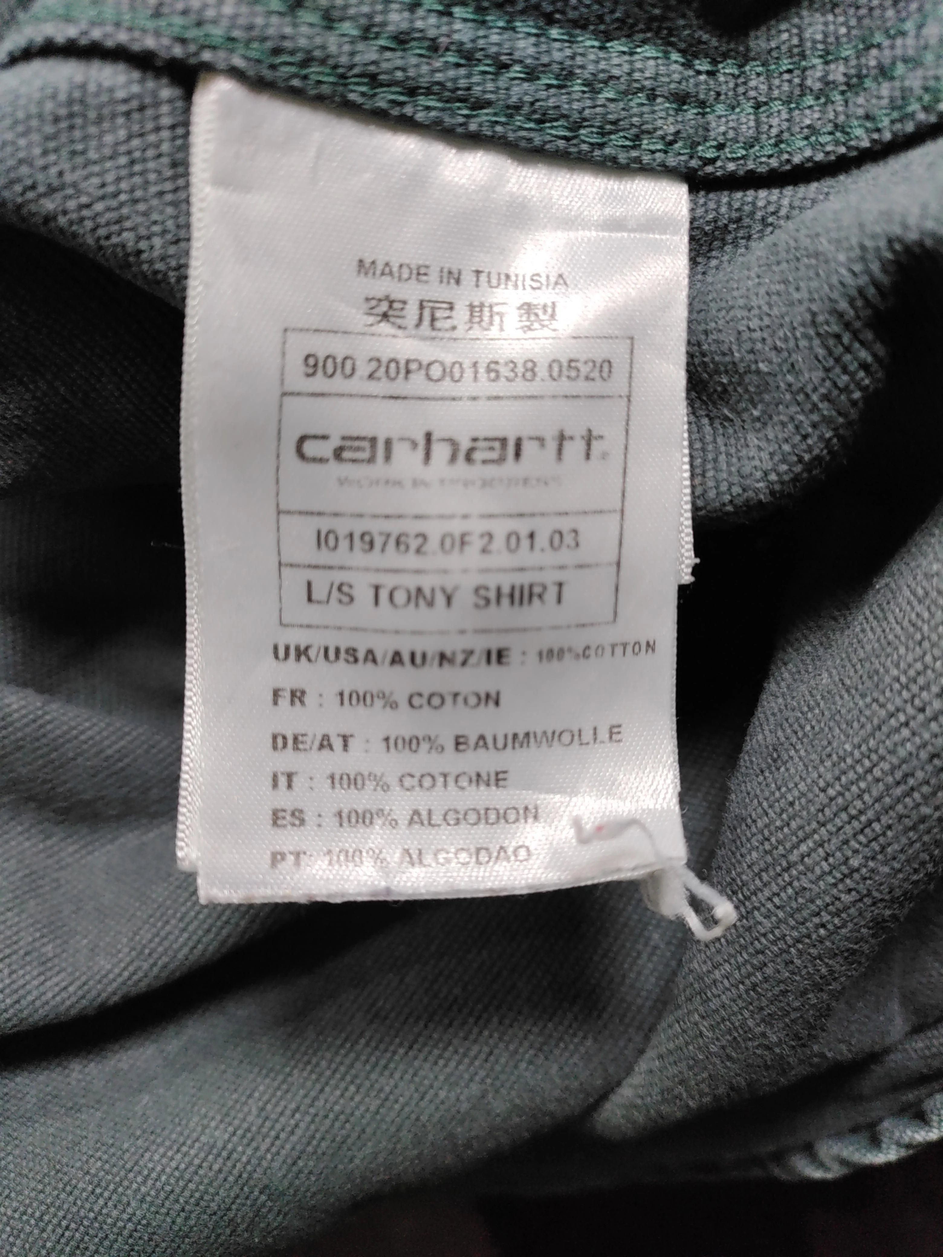 Carhartt Men's Shirt M Green 100% Cotton Basic - Image 6