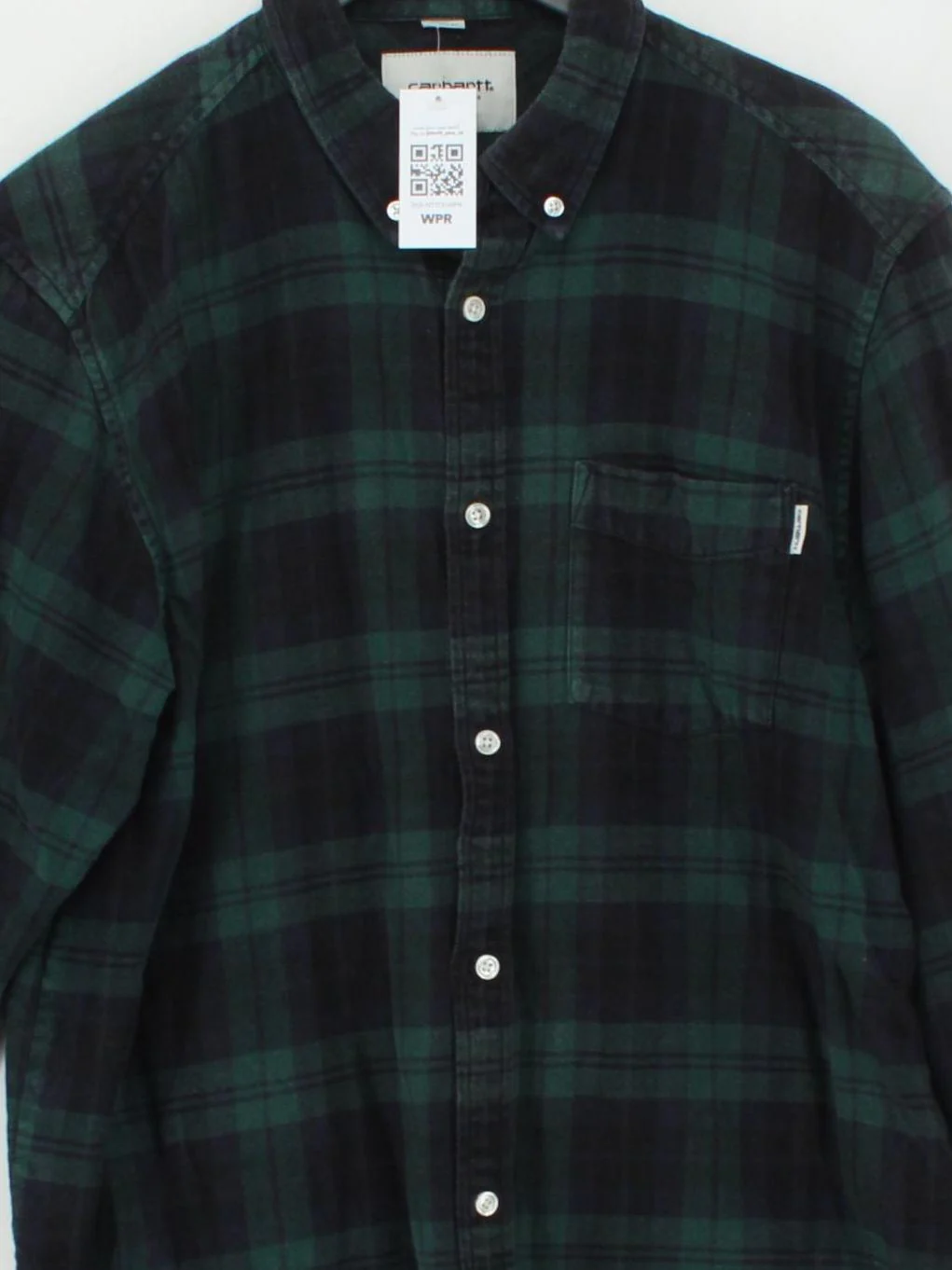 Carhartt Men's Shirt XL Green Checkered 100% Cotton Basic - Image 3