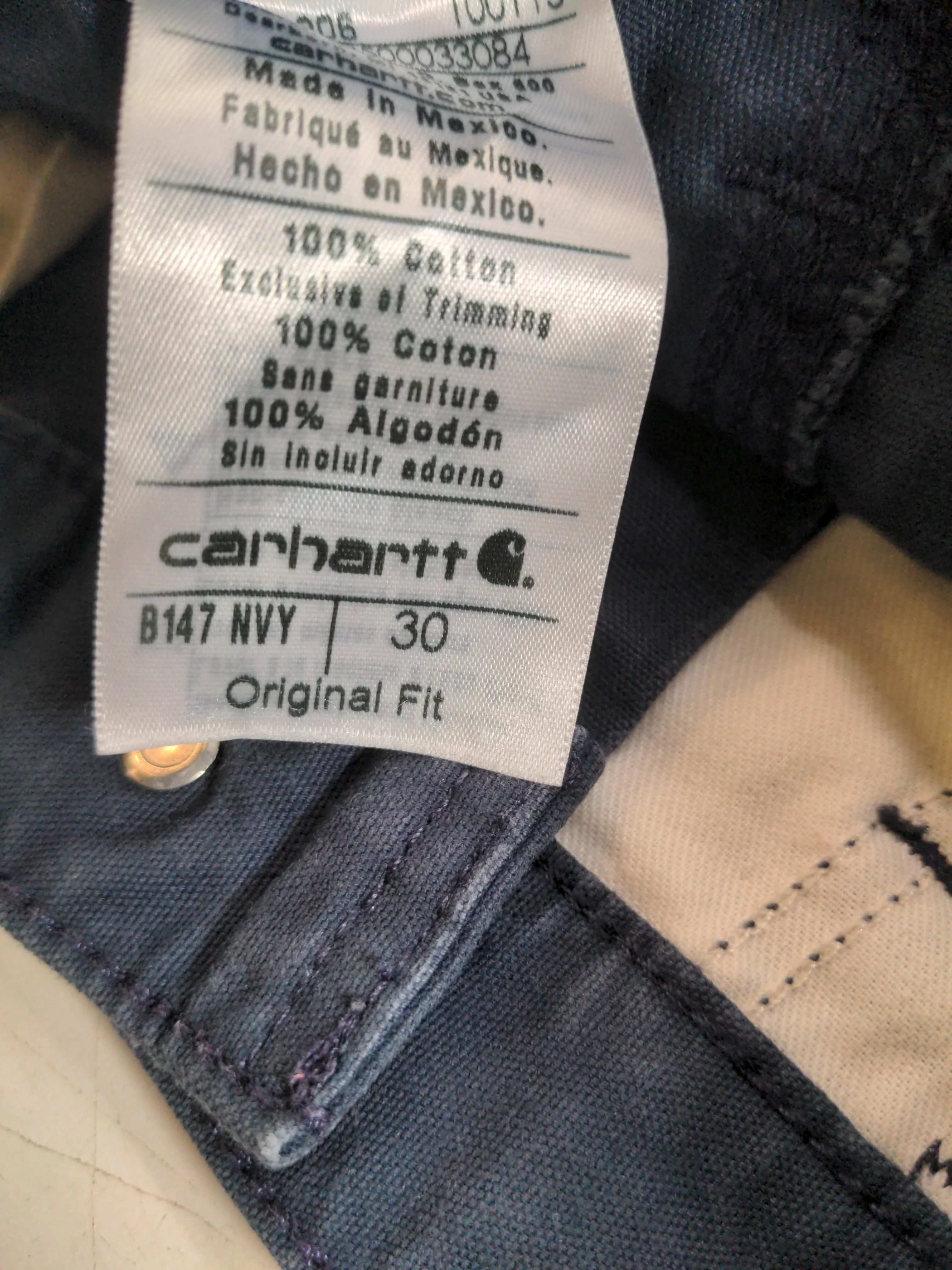 Carhartt Men's Shorts M Blue 100% Cotton Cargo - Image 6