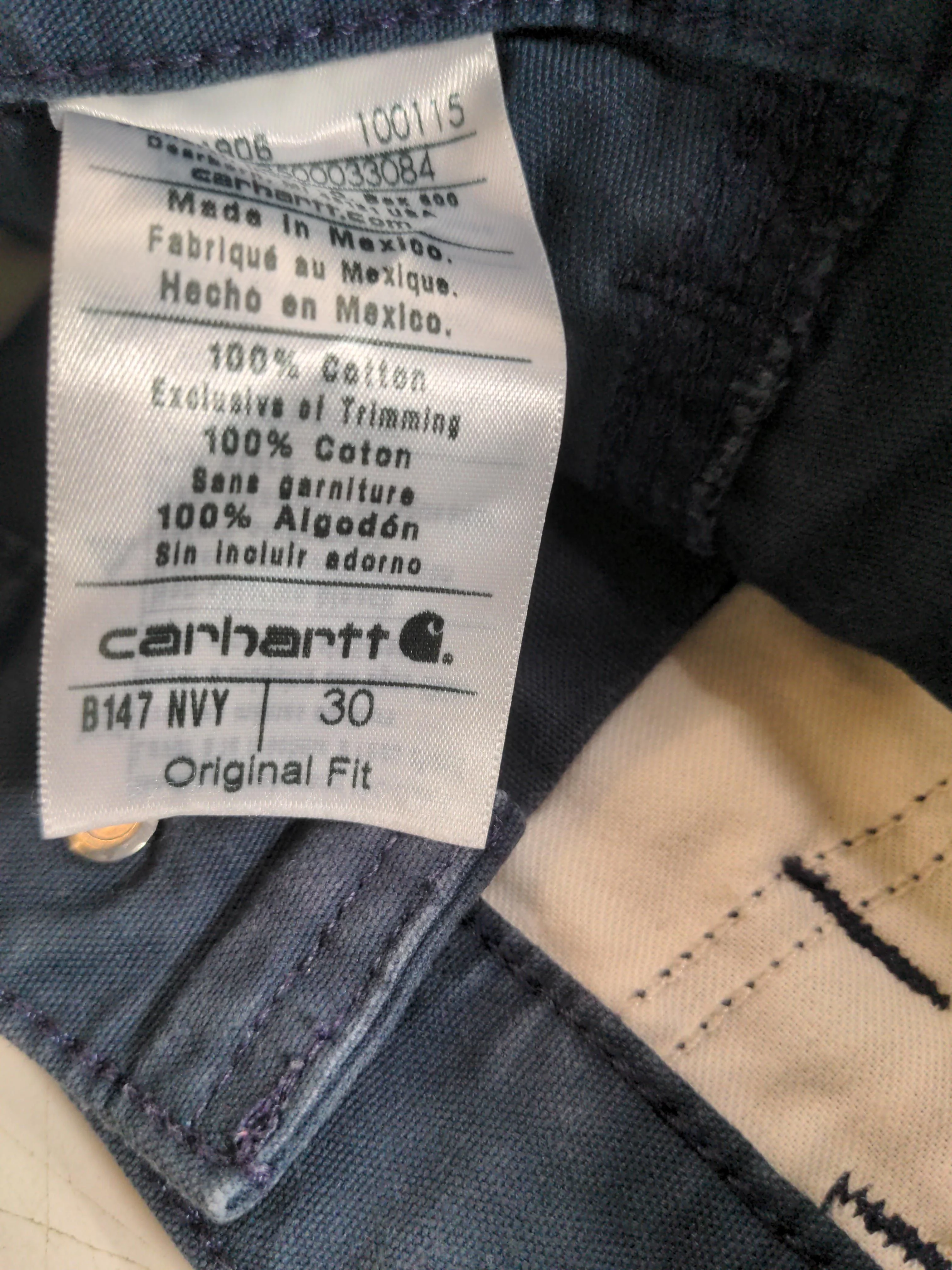 Carhartt Men's Shorts M Blue 100% Cotton Cargo - Image 7