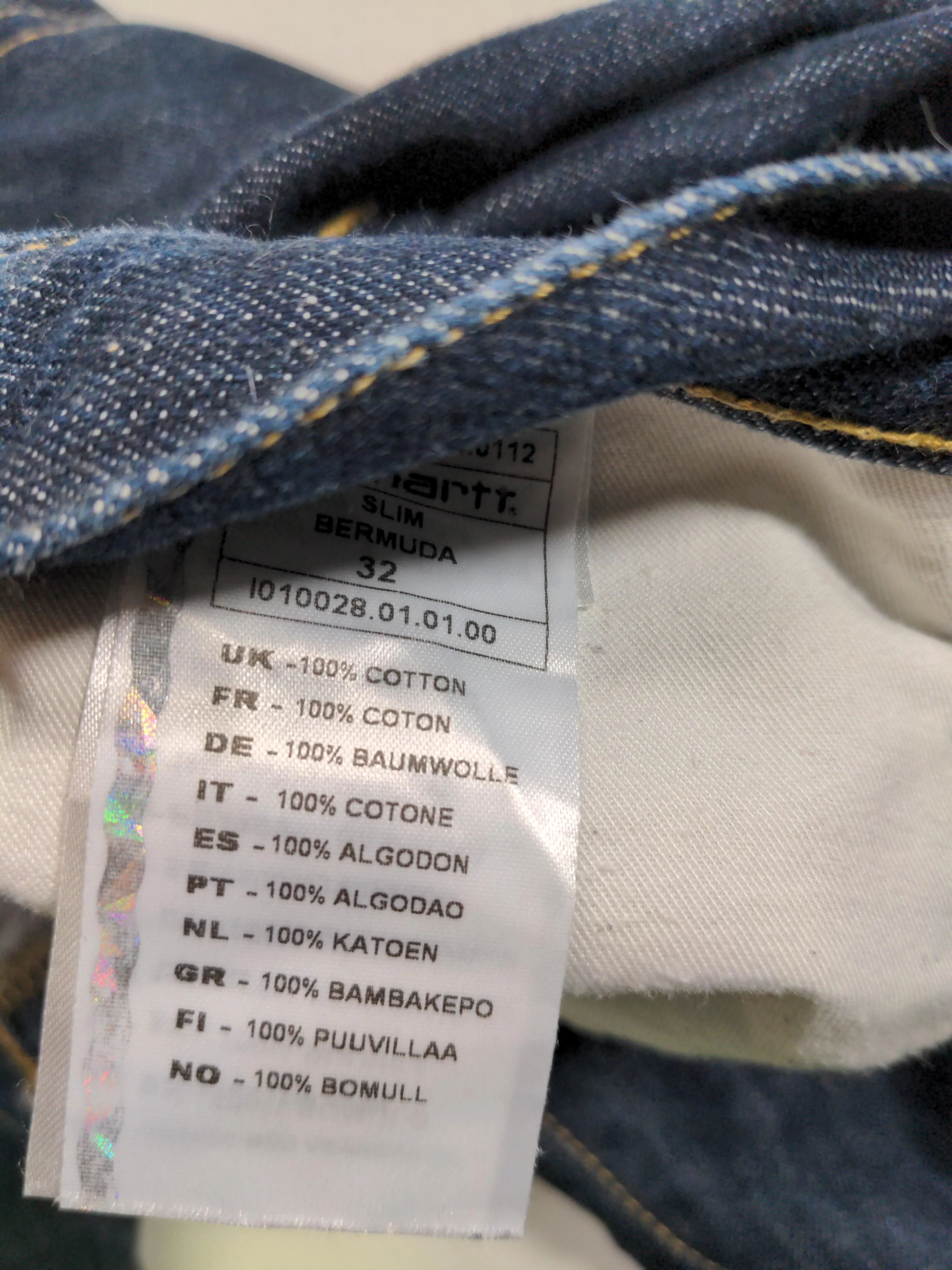 Carhartt Men's Shorts W 32 in Blue 100% Cotton Chino - Image 6