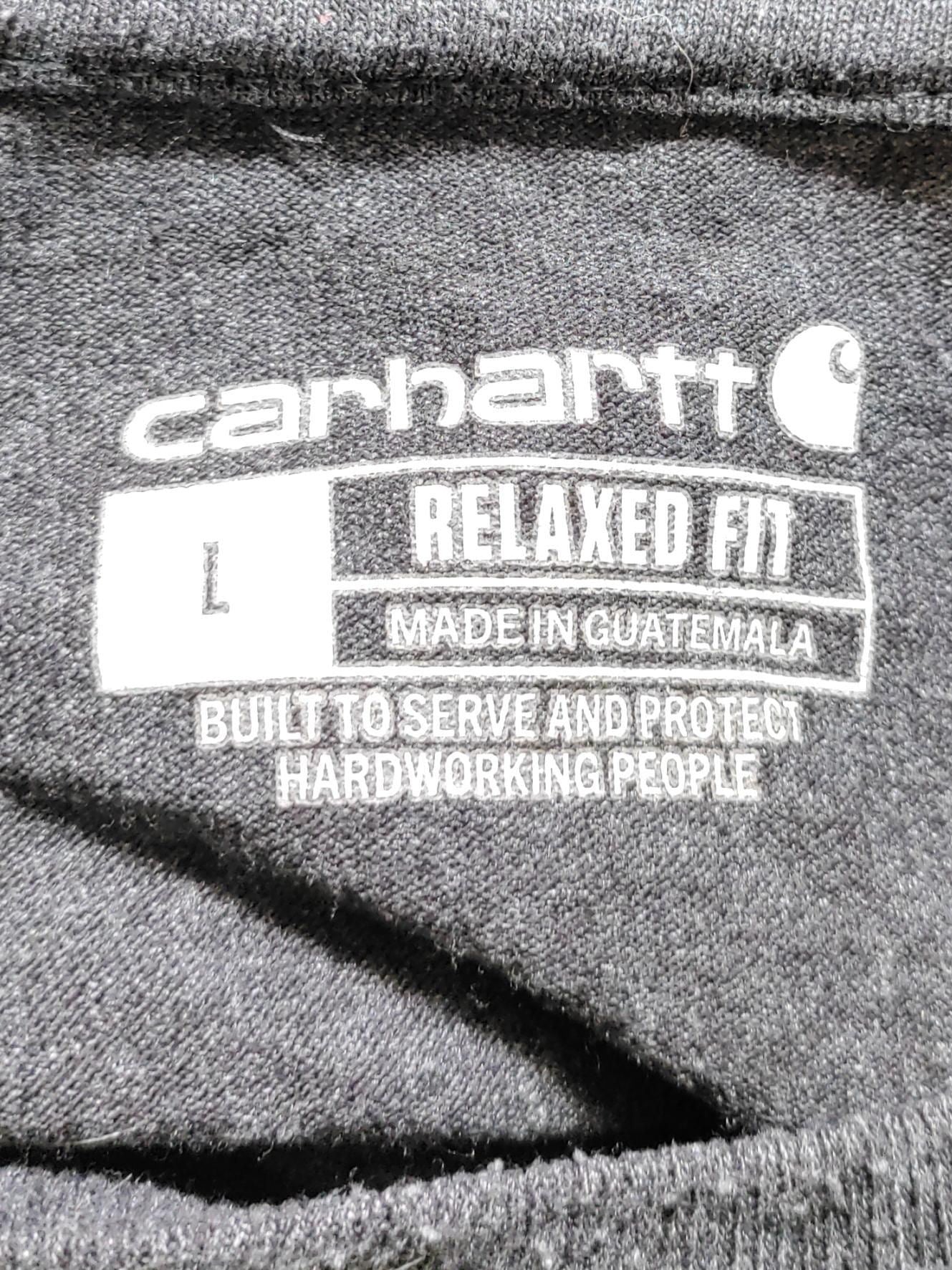 Carhartt Men's T-Shirt L Grey Cotton with Polyester Basic - Image 5