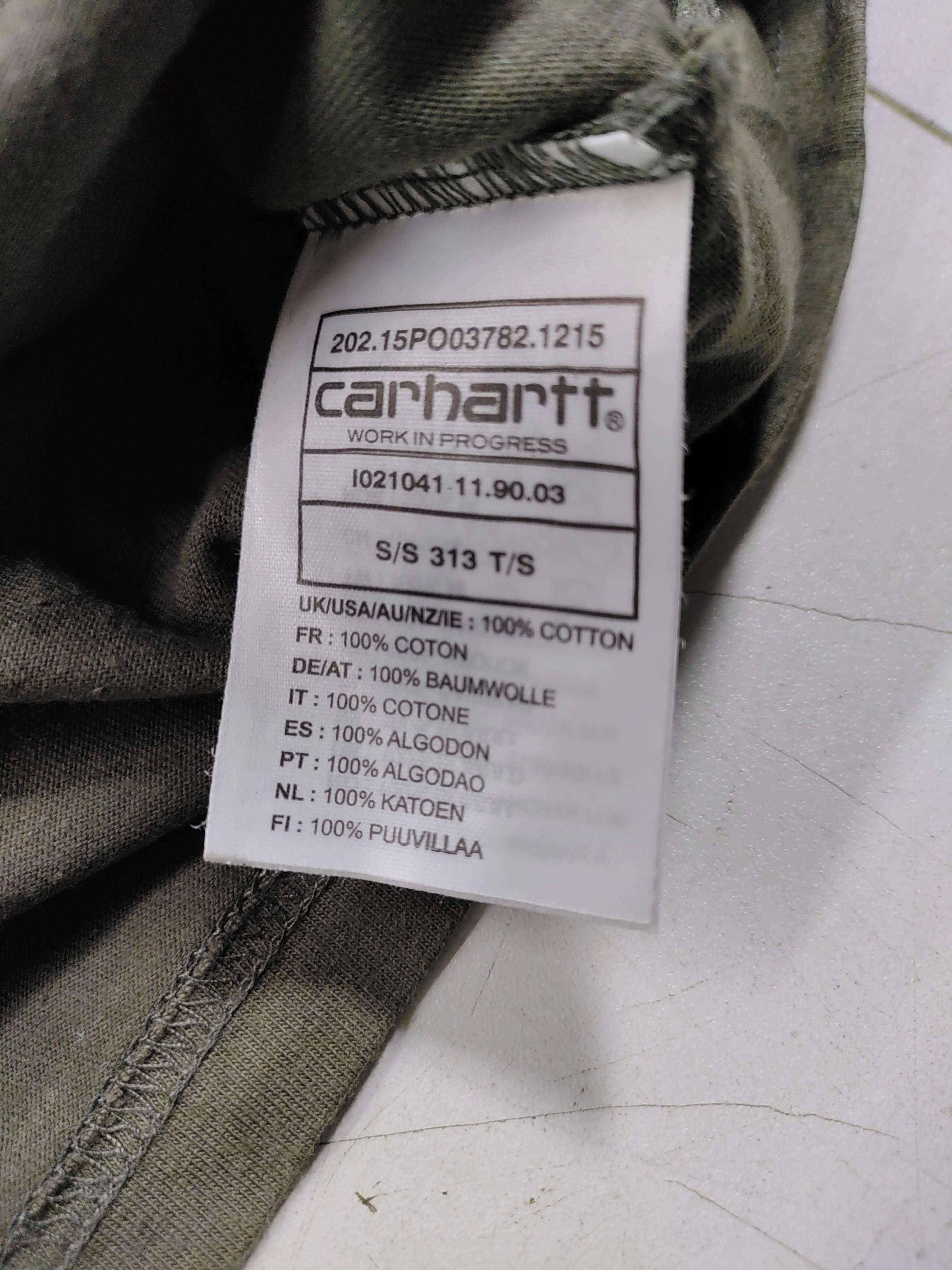 Carhartt Men's T-Shirt S Green Graphic 100% Cotton Basic - Image 6
