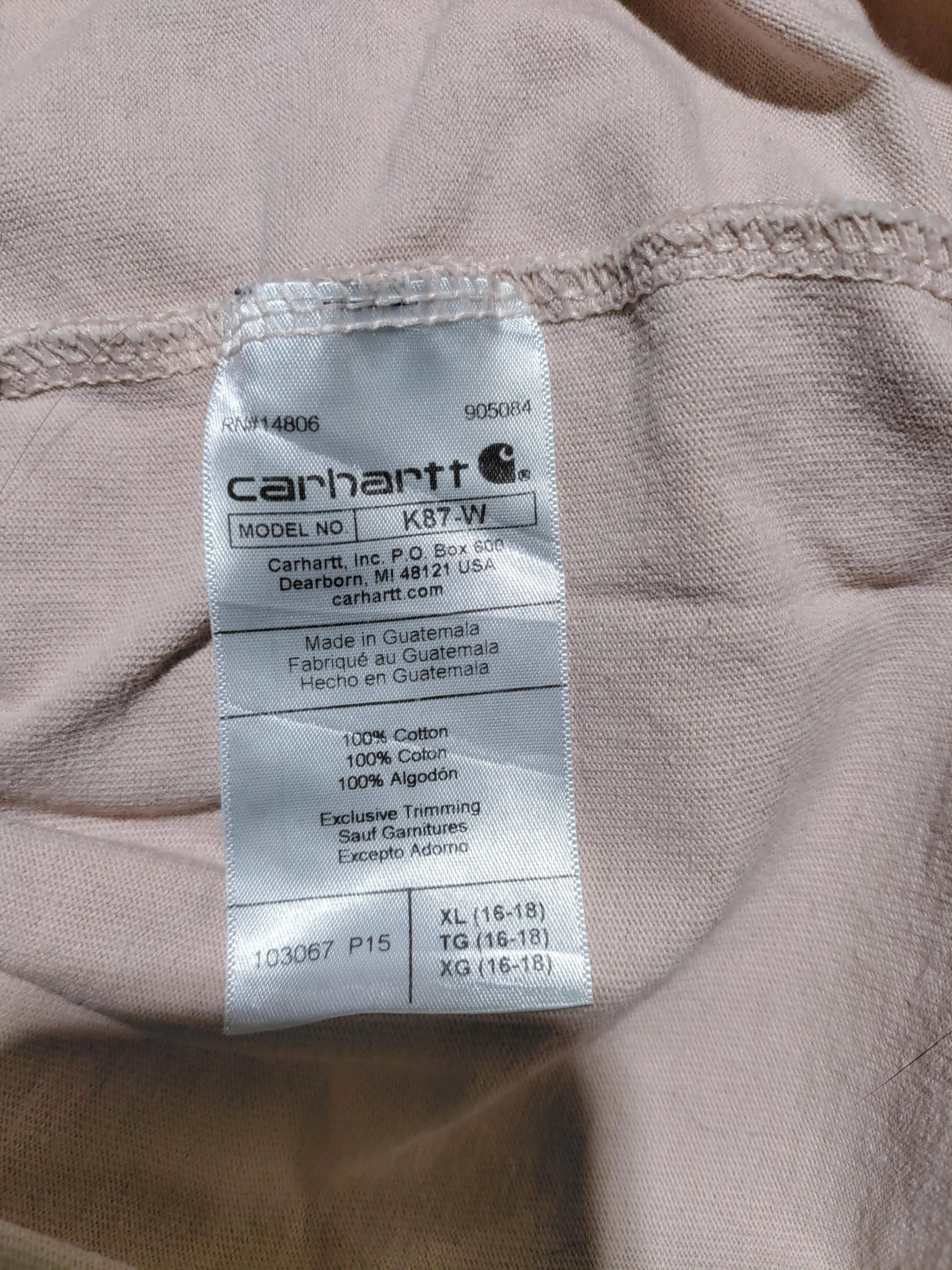 Carhartt Men's T-Shirt XL Pink 100% Cotton Basic - Image 6