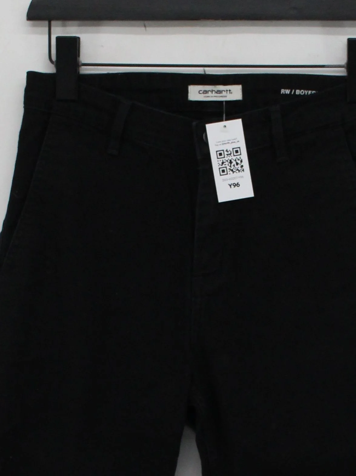 Carhartt Men's Trousers W 25 in Black Cotton with Elastane Straight Chino - Image 3