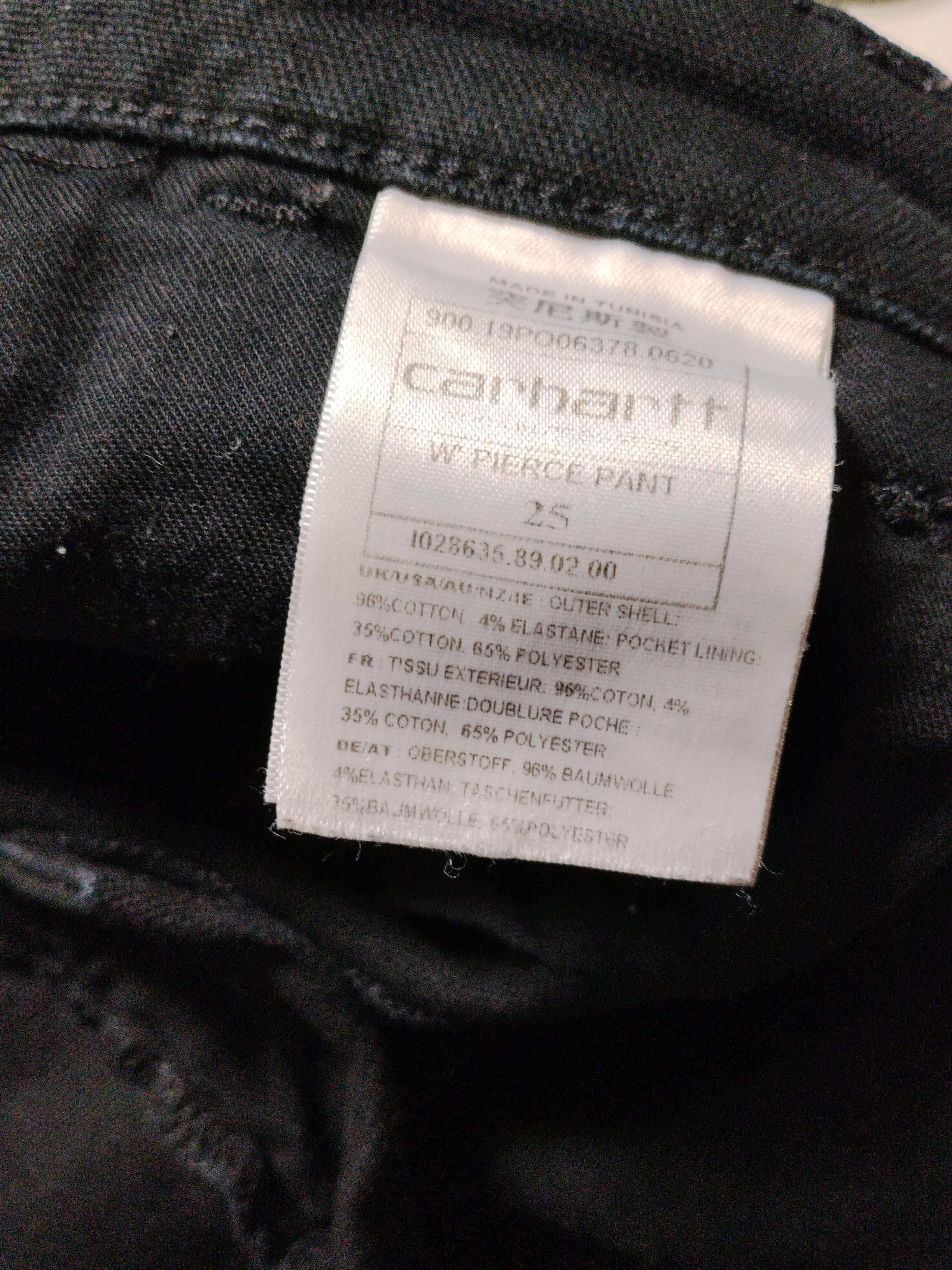 Carhartt Men's Trousers W 25 in Black Cotton with Elastane Straight Chino - Image 6