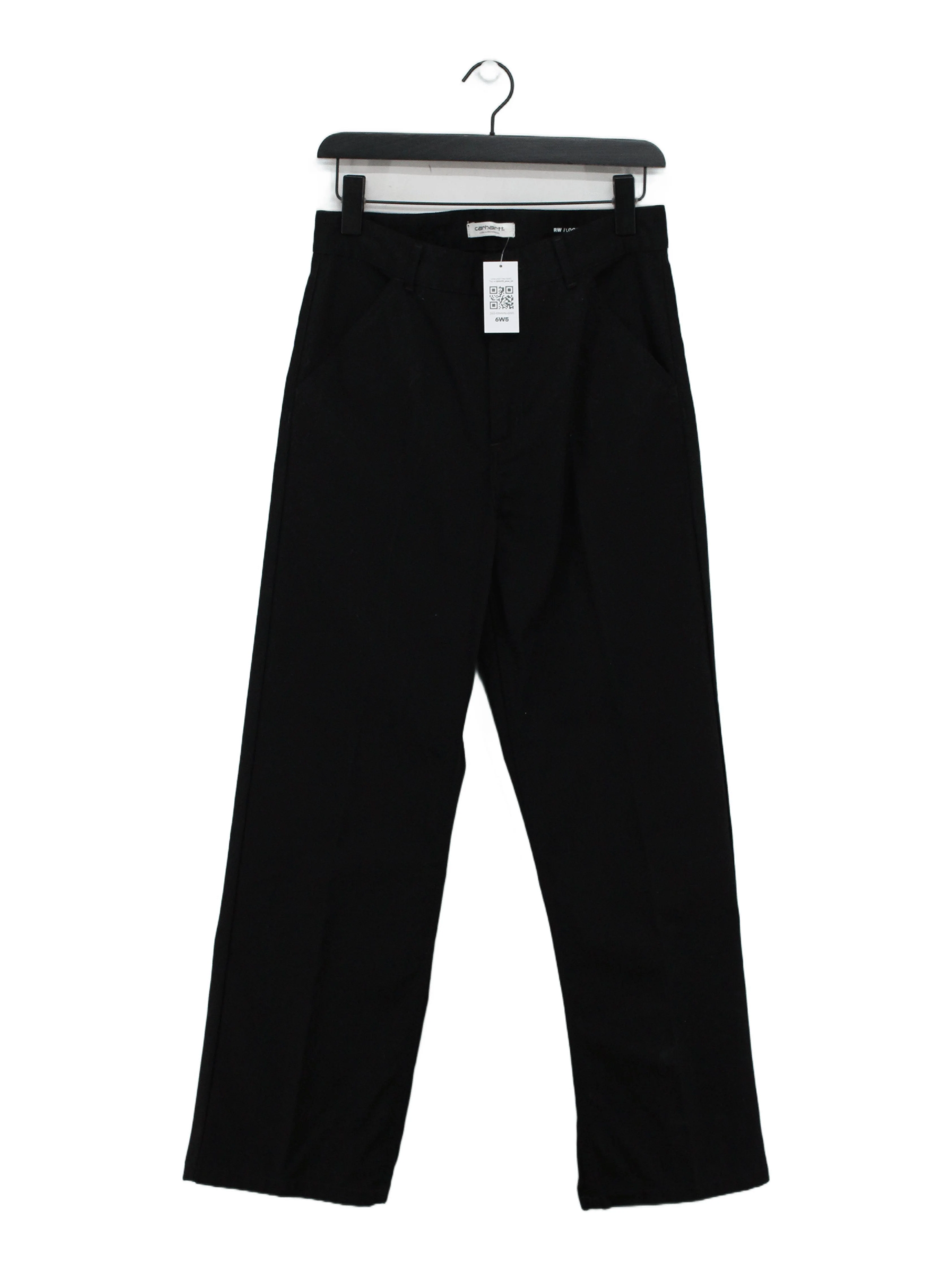 Carhartt Men's Trousers W 29 in Black Cotton with Polyester Straight Chino