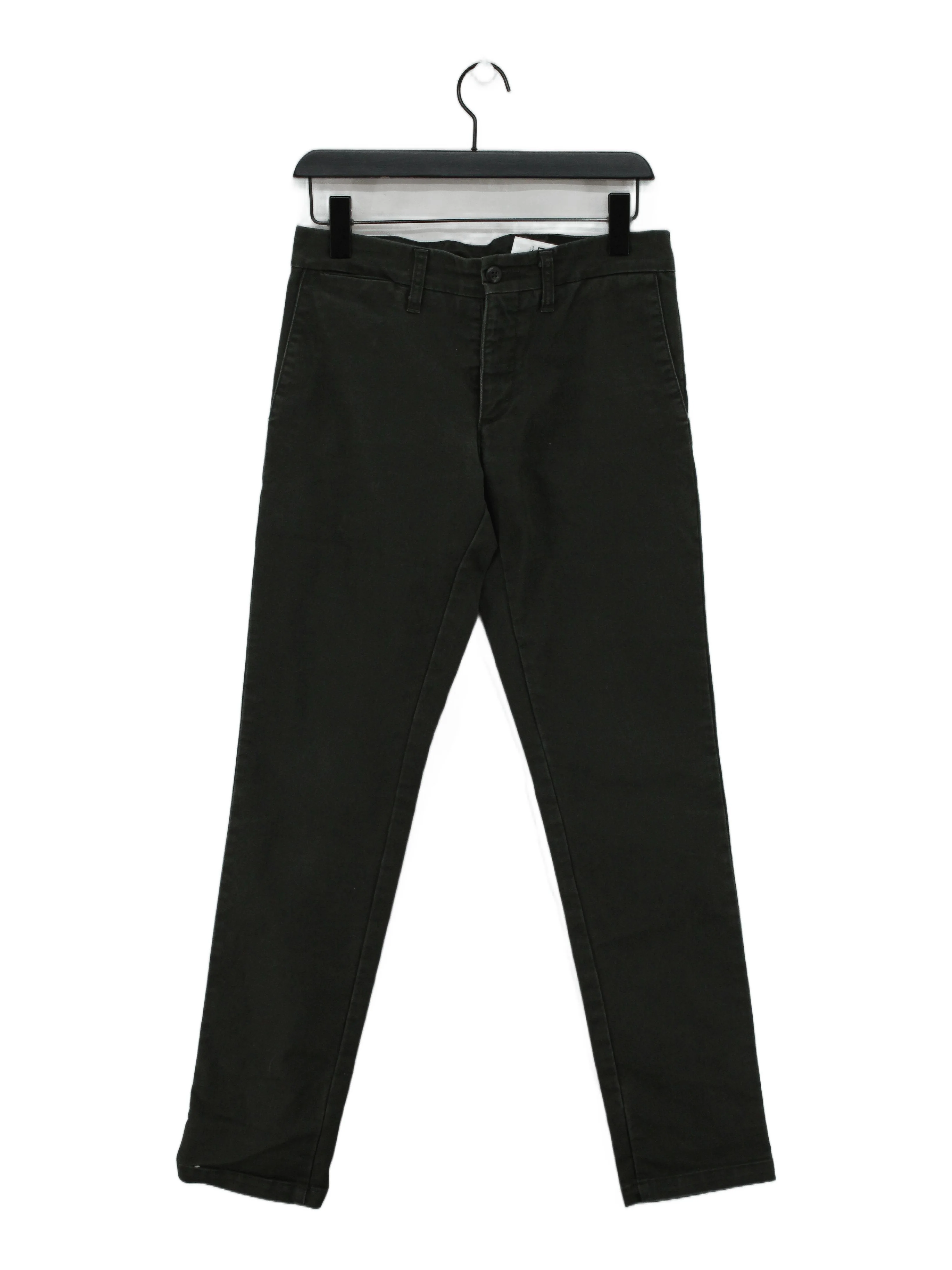 Carhartt Men's Trousers W 30 in Green Polyester with Cotton Tapered Chino