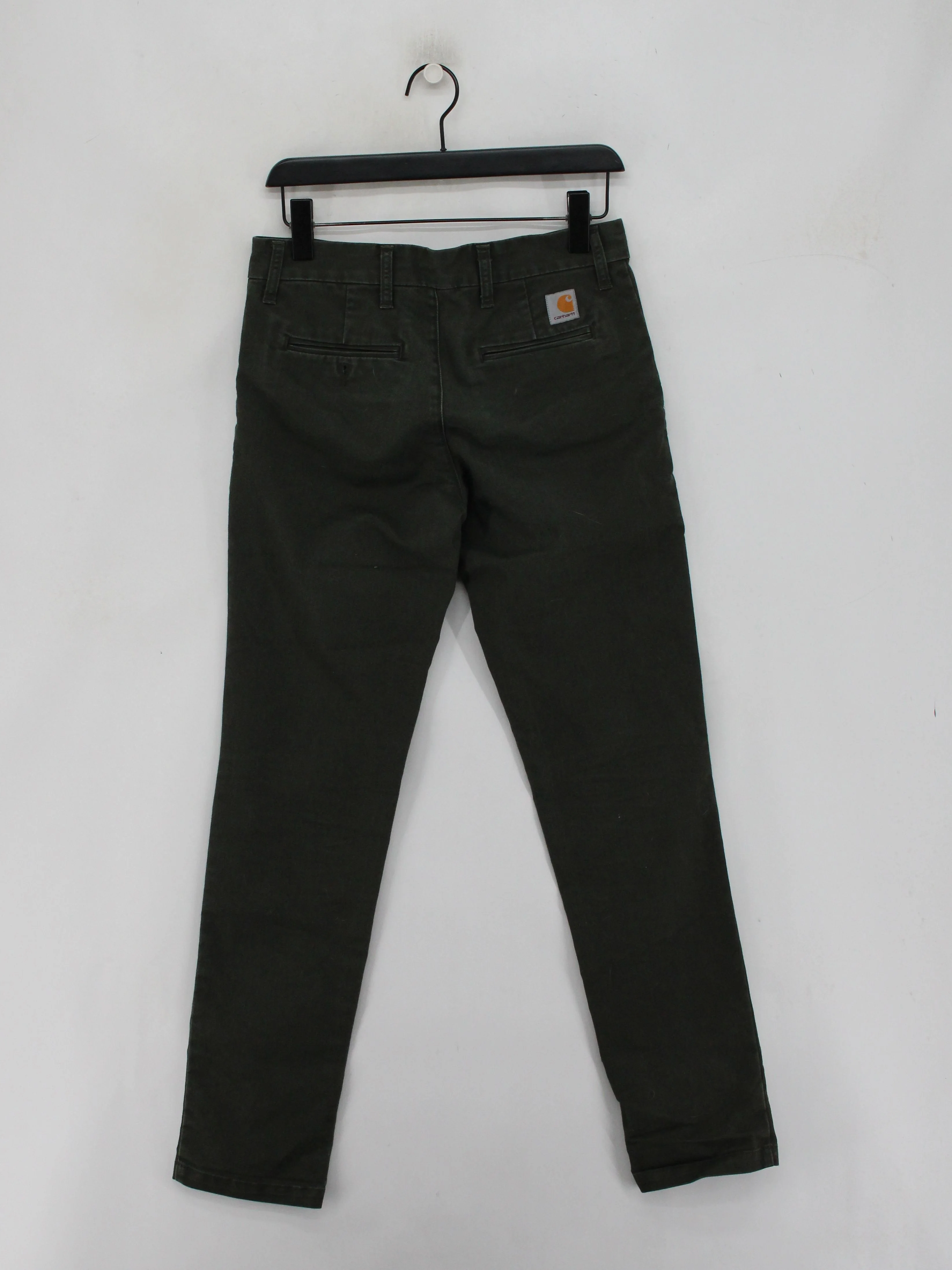 Carhartt Men's Trousers W 30 in Green Polyester with Cotton Tapered Chino - Image 2