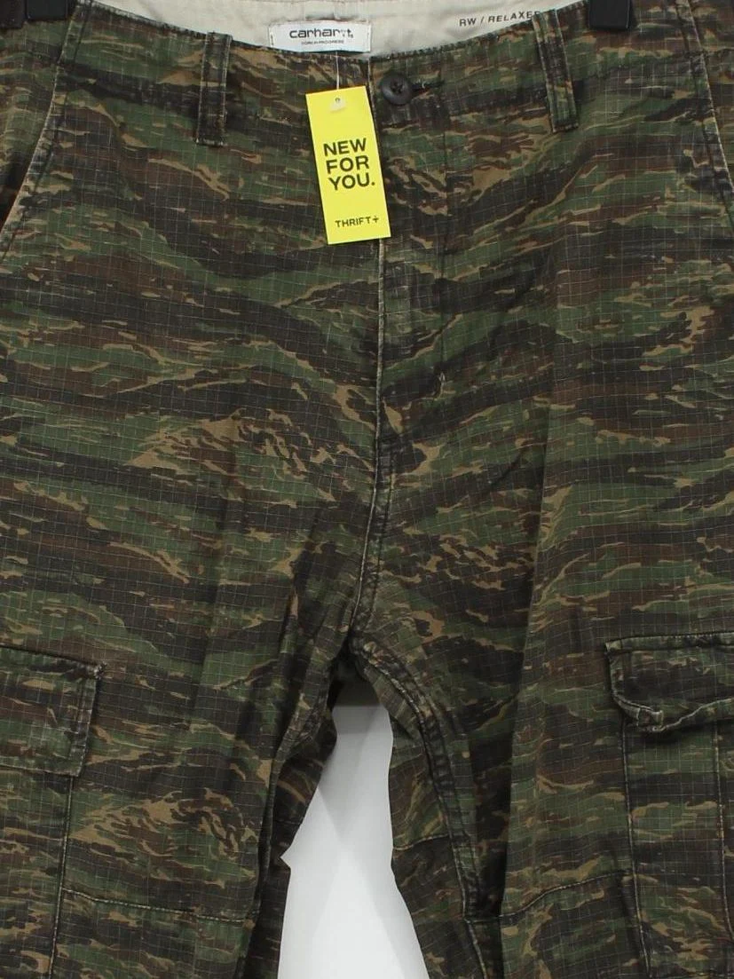 Carhartt Men's Trousers W 30 in Multi Camo Cotton with Polyester Straight Cargo - Image 3