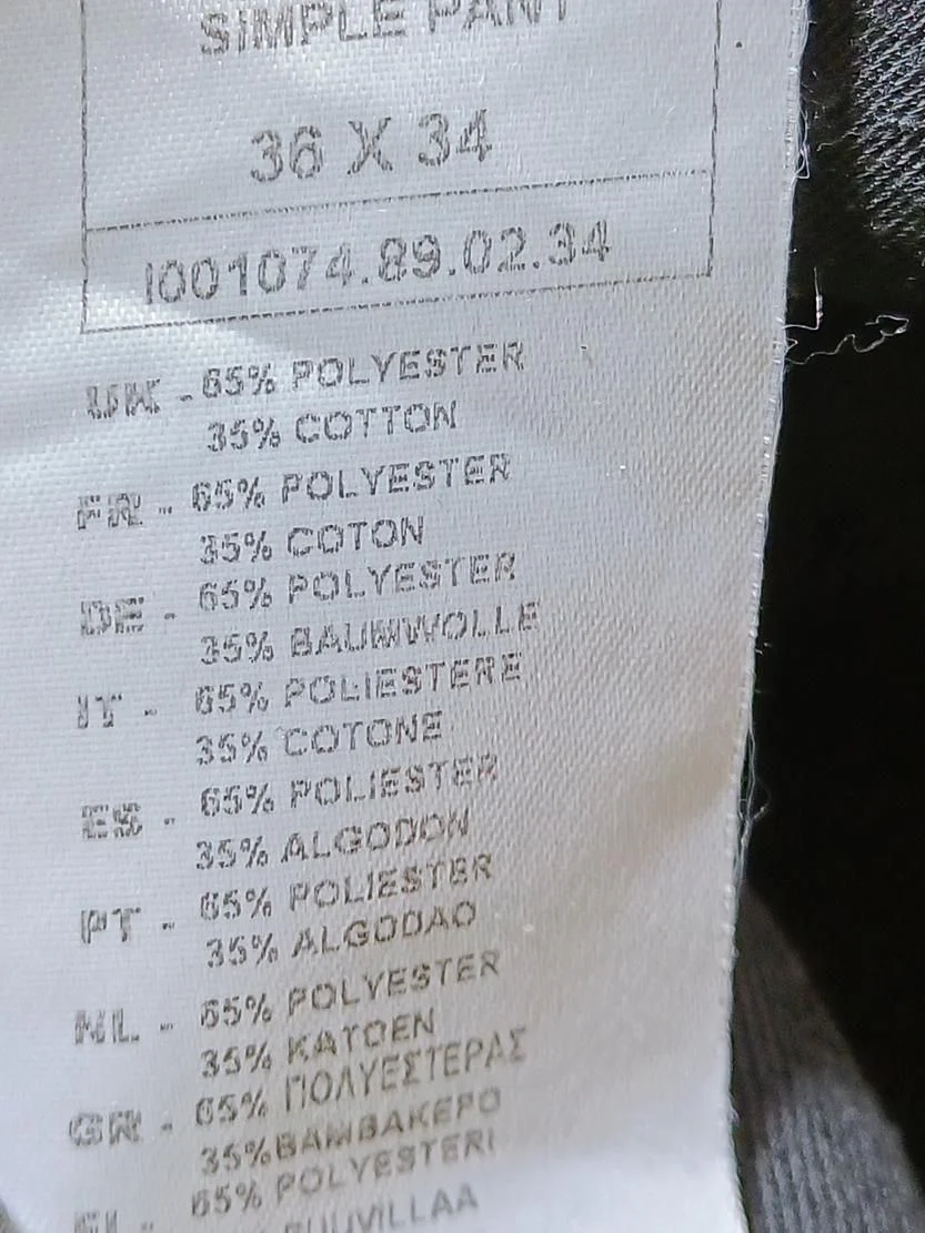 Carhartt Men's Trousers W 36 in Black Polyester with Cotton Chino - Image 7
