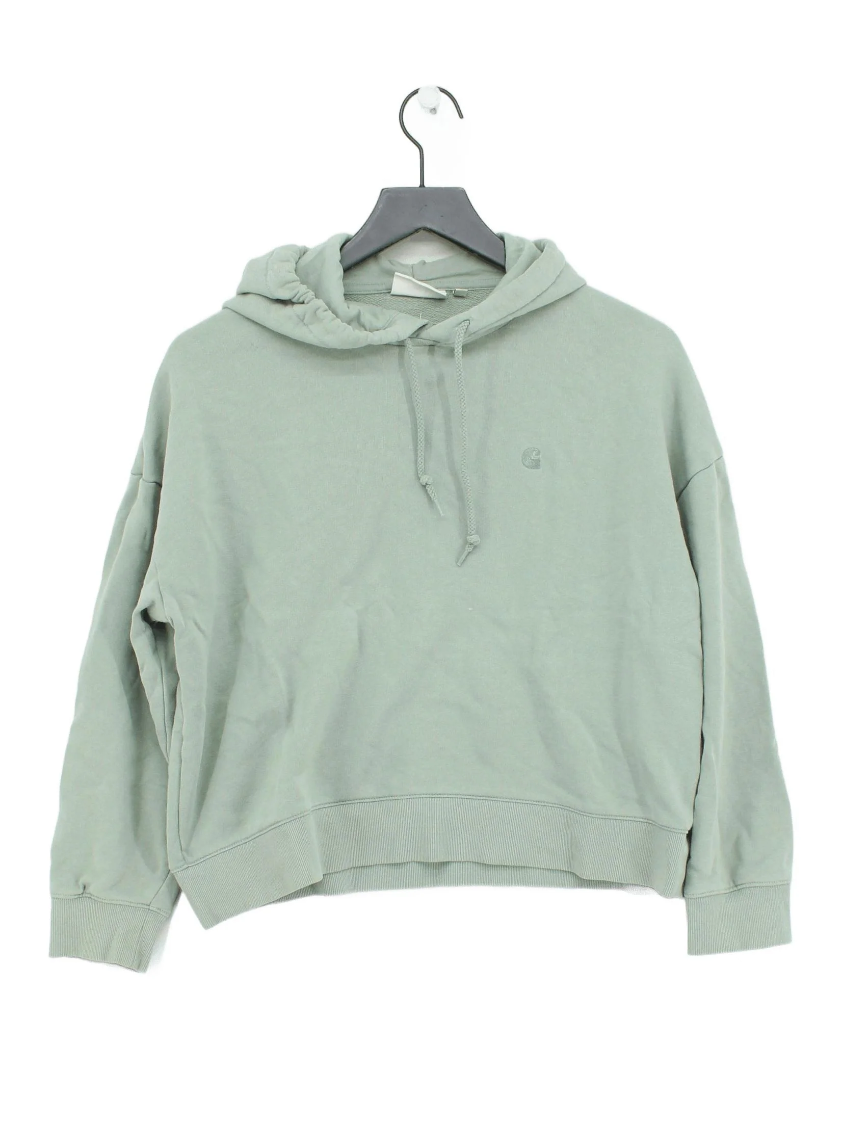 Carhartt Women's Hoodie XXS Green Cotton with Elastane Pullover