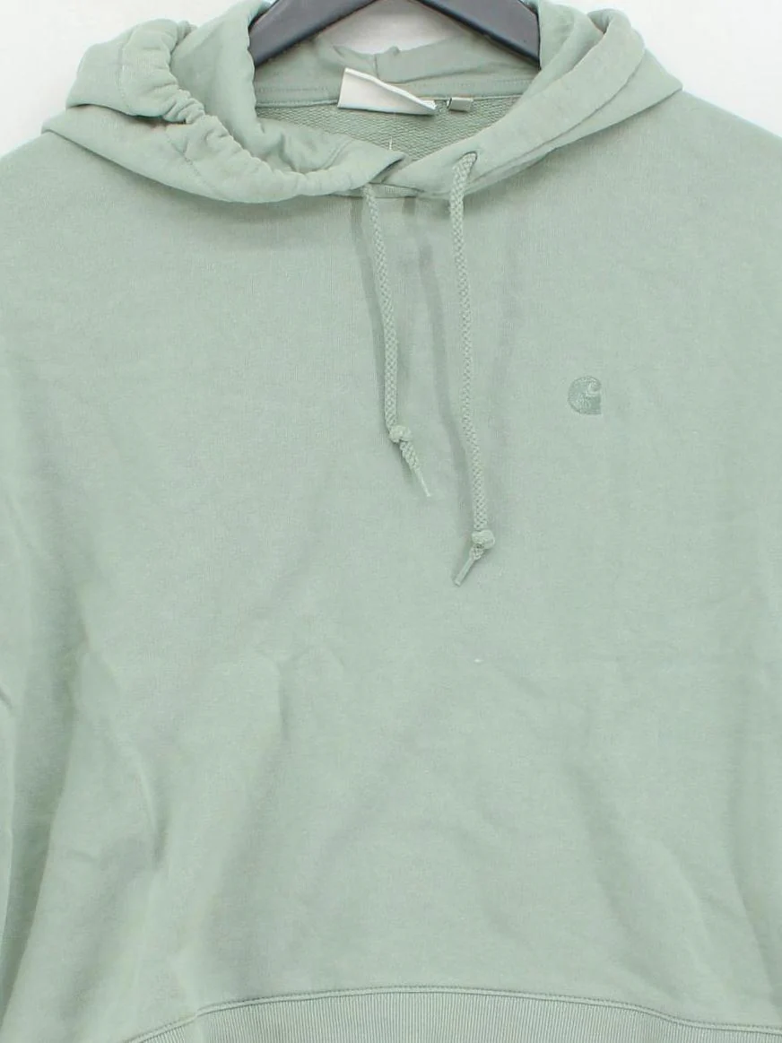Carhartt Women's Hoodie XXS Green Cotton with Elastane Pullover - Image 3