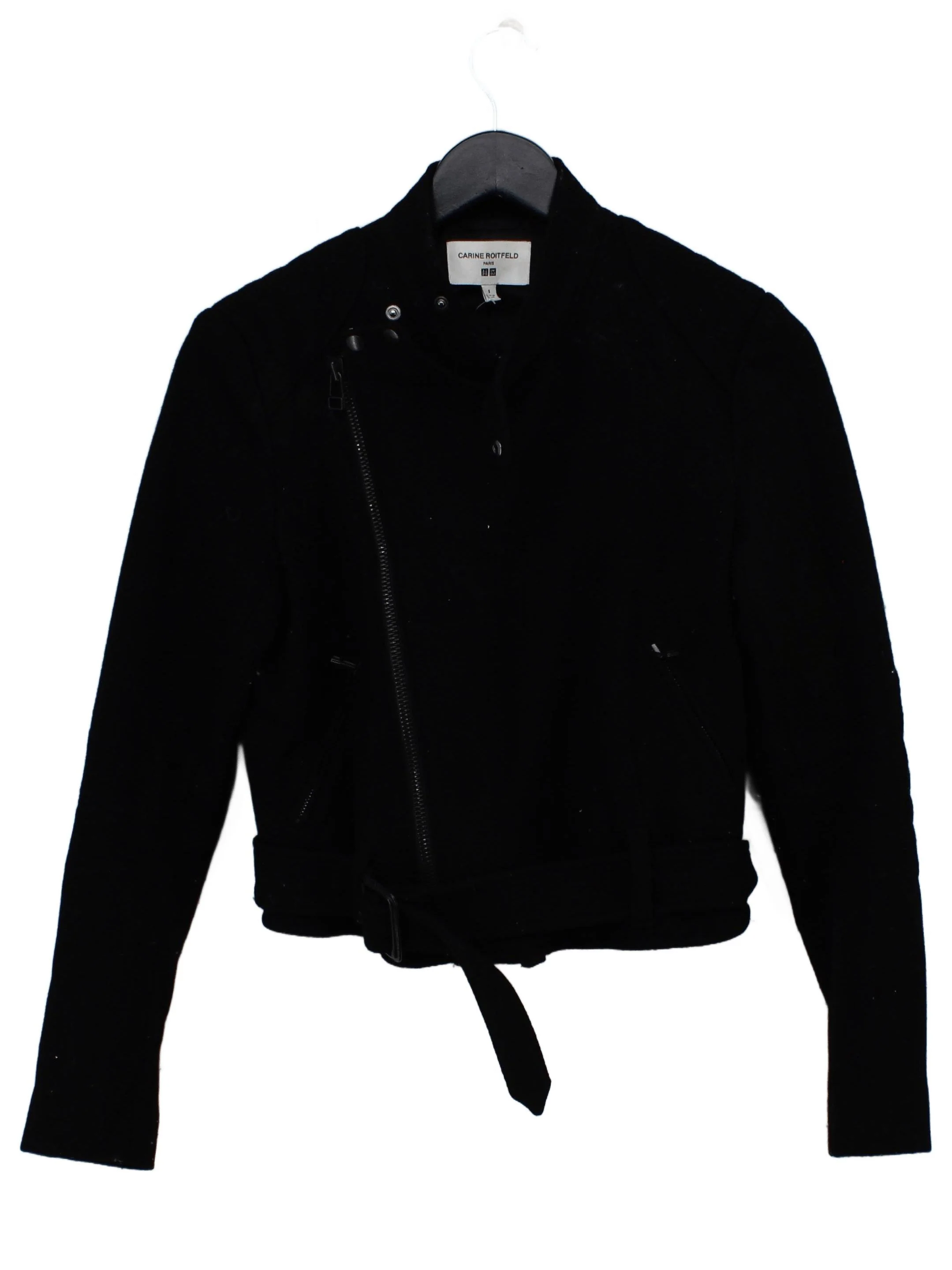 Carine Roitfeld and Uniqlo Motorcycle Jacket jacket black