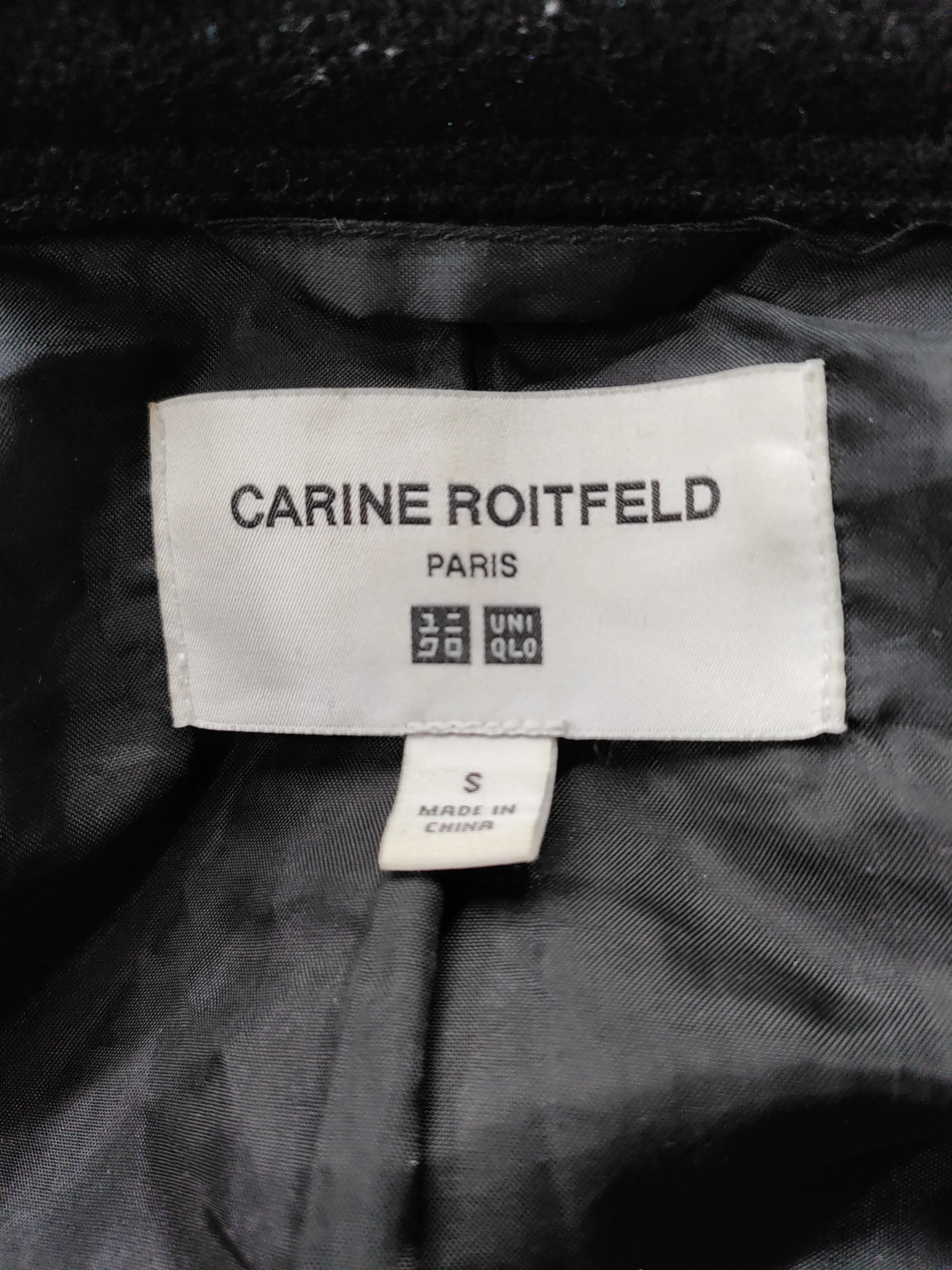Carine Roitfeld and Uniqlo Motorcycle Jacket jacket black - Image 5