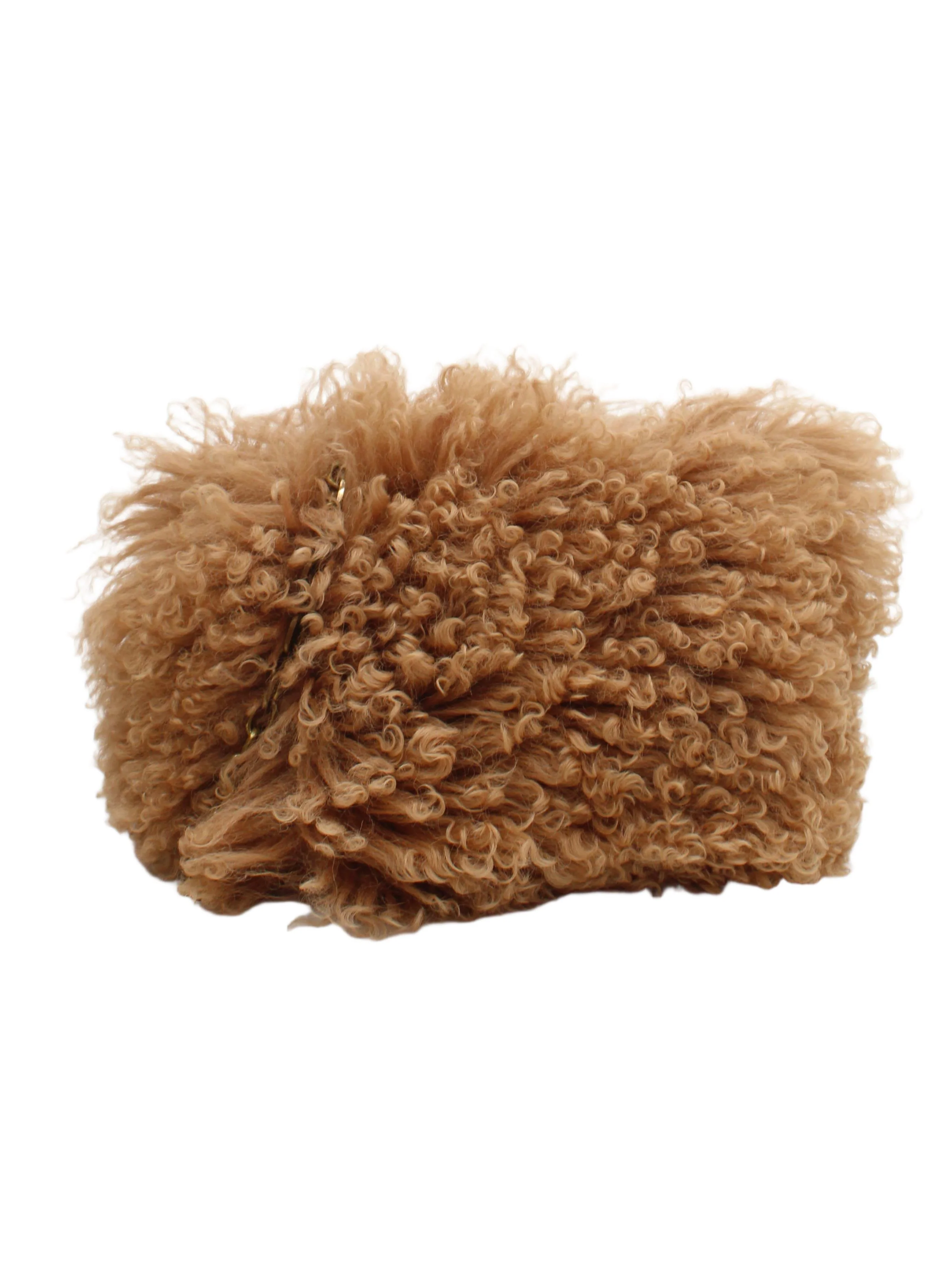 CAROLINA SANTO DOMINGO Women's Bag Brown 100% Animal Fur Crossbody